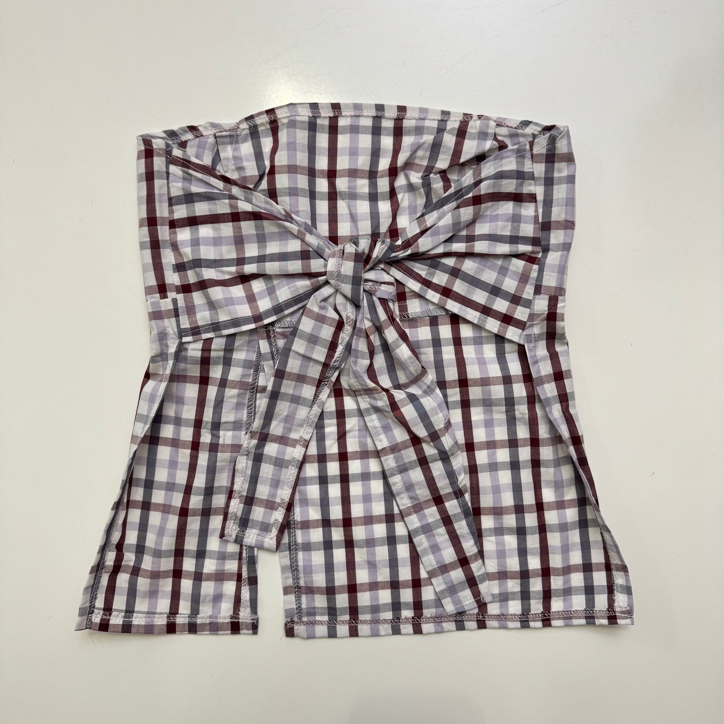 Plaid Strapless Cami