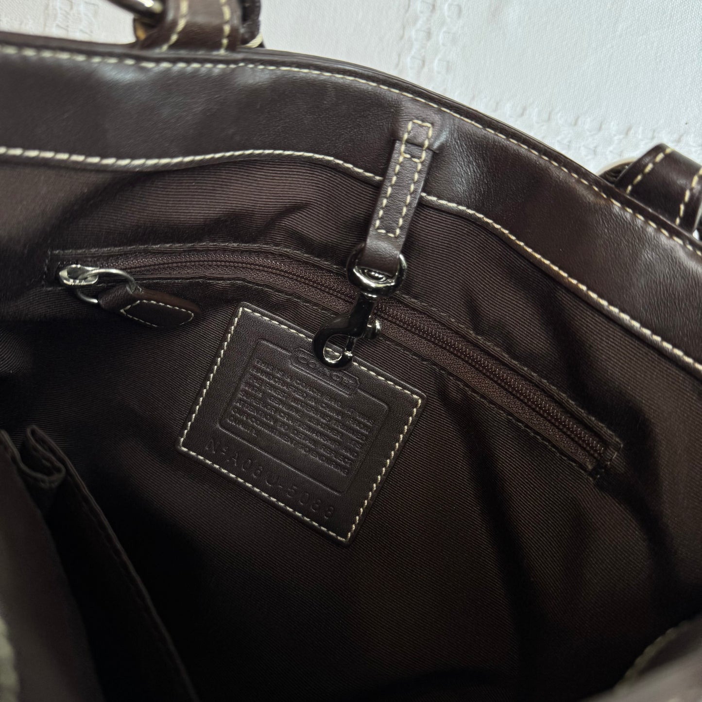 Coach Monogram Buckle Bag