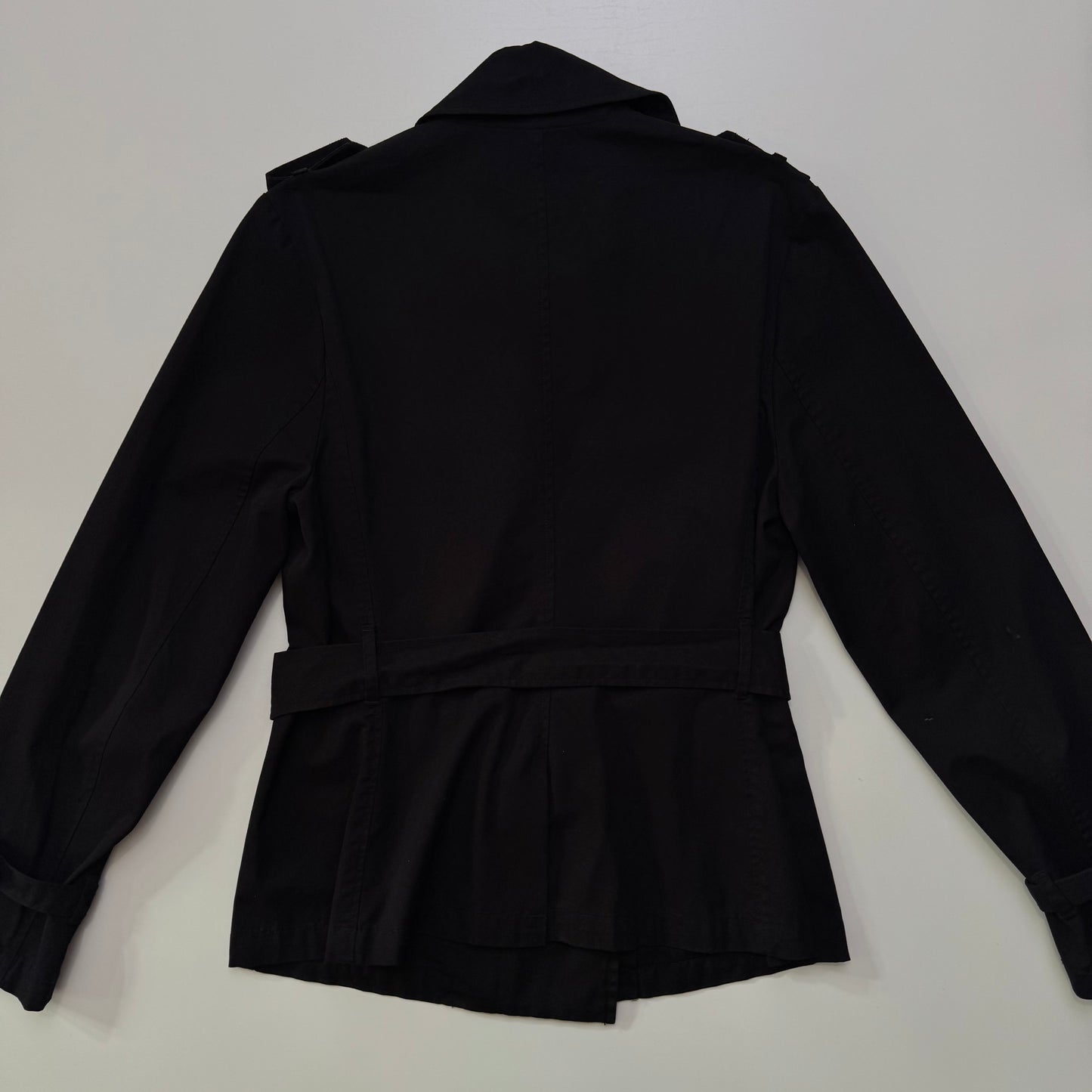 Short Black Trench Coat