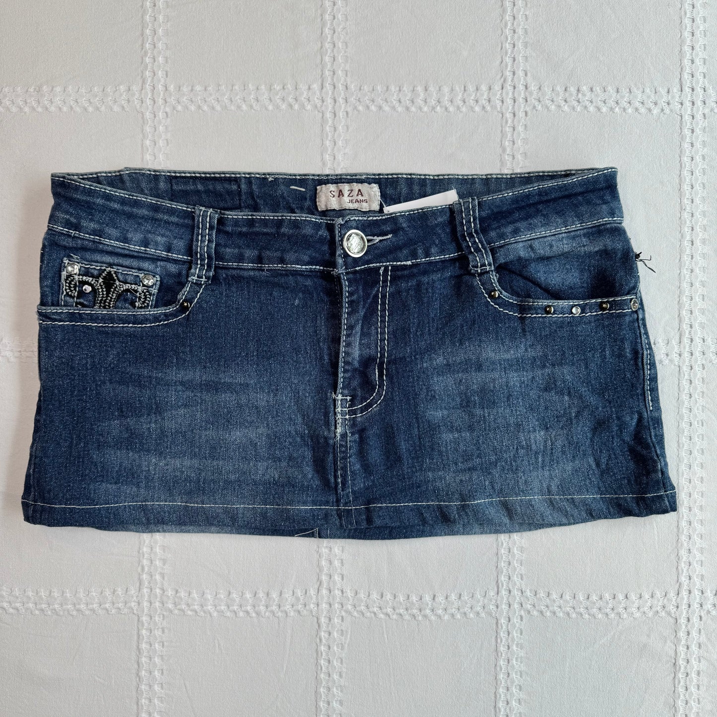 Denim Micro Mini Skirt