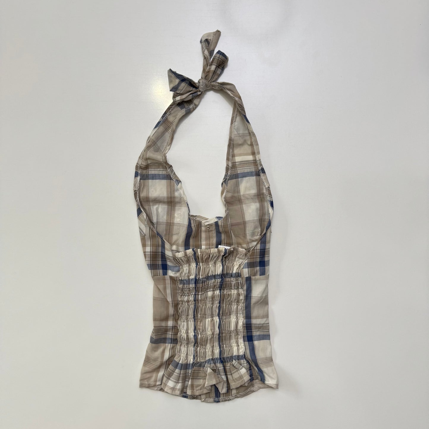 Plaid Halter Top