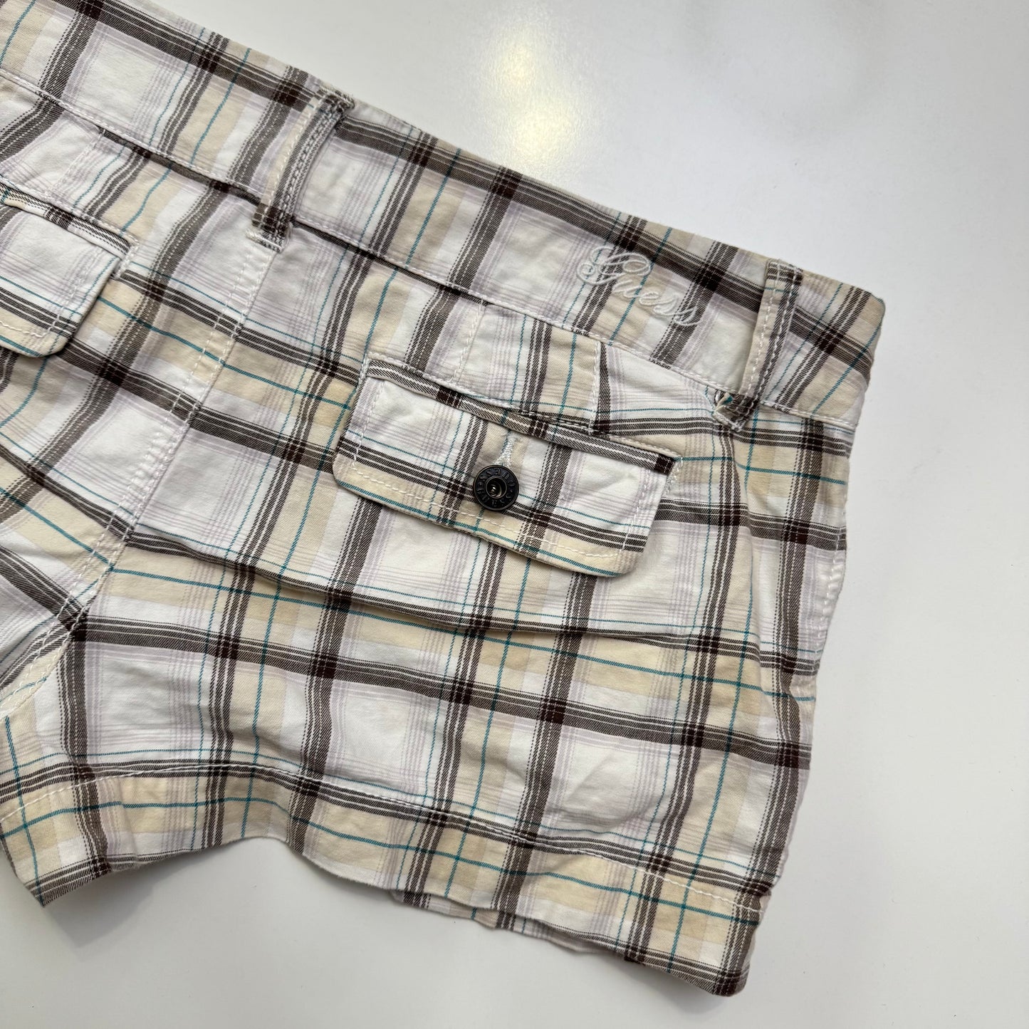 Plaid Guess Mini Shorts