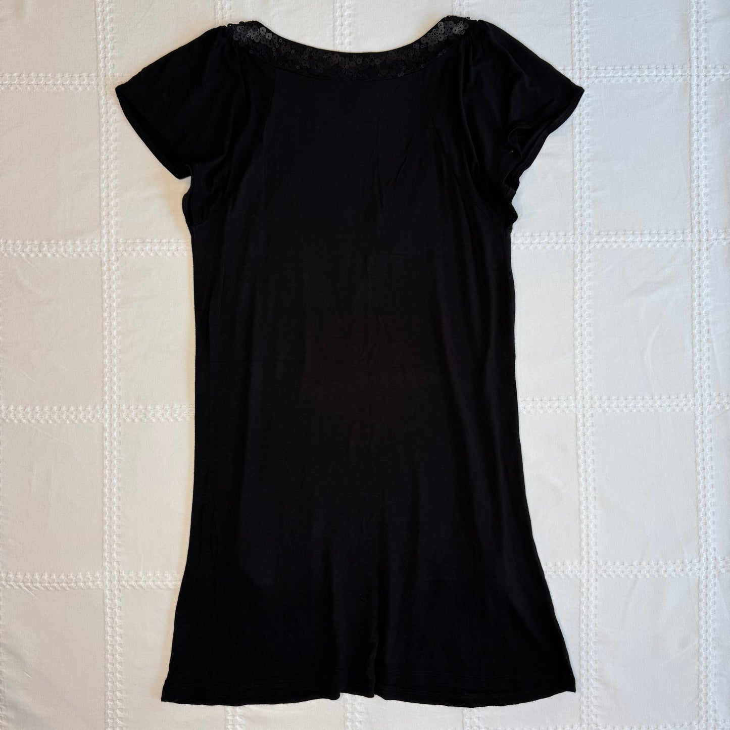 Black V Neck Top/Mini Dress
