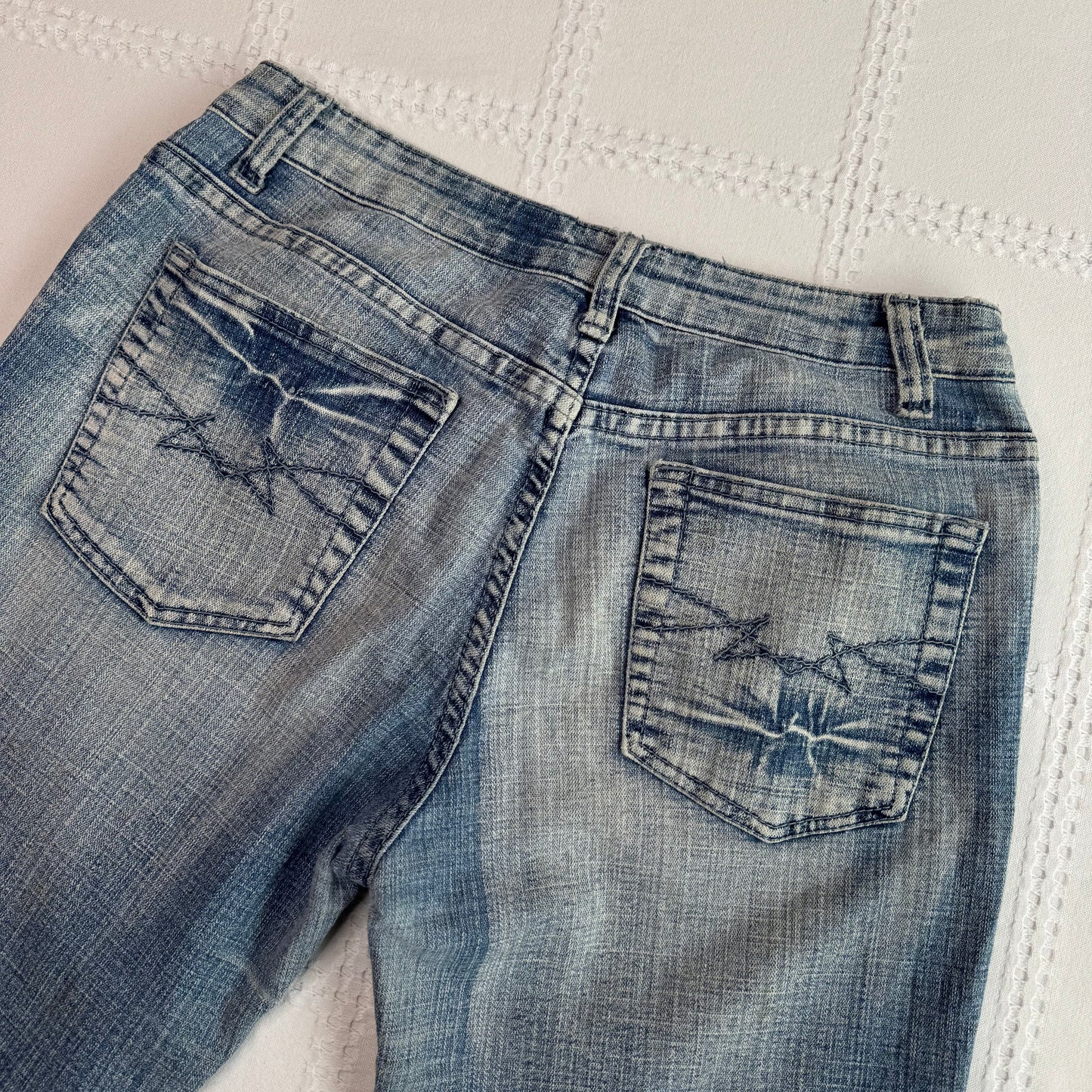 Mid Rise Flare Jeans