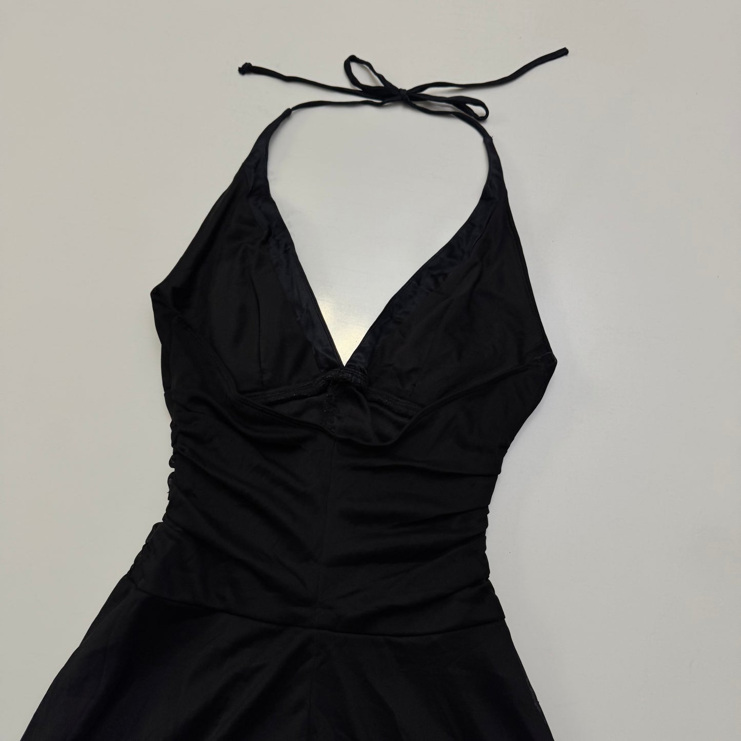 Babydoll Halter Midi Dress