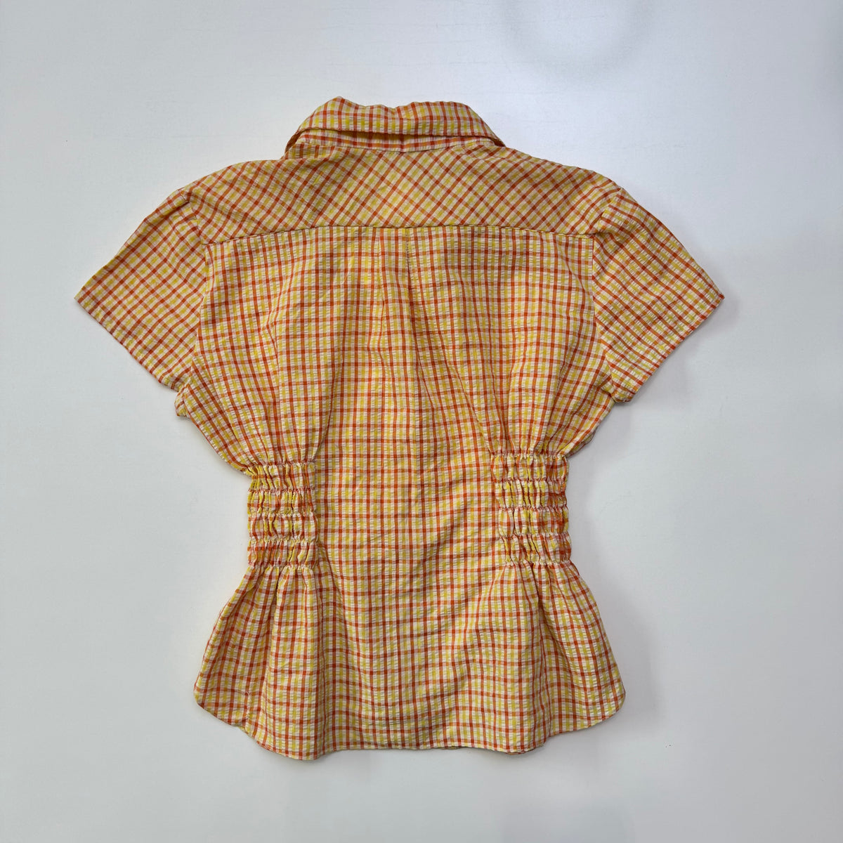 Gingham Cinched Shirt