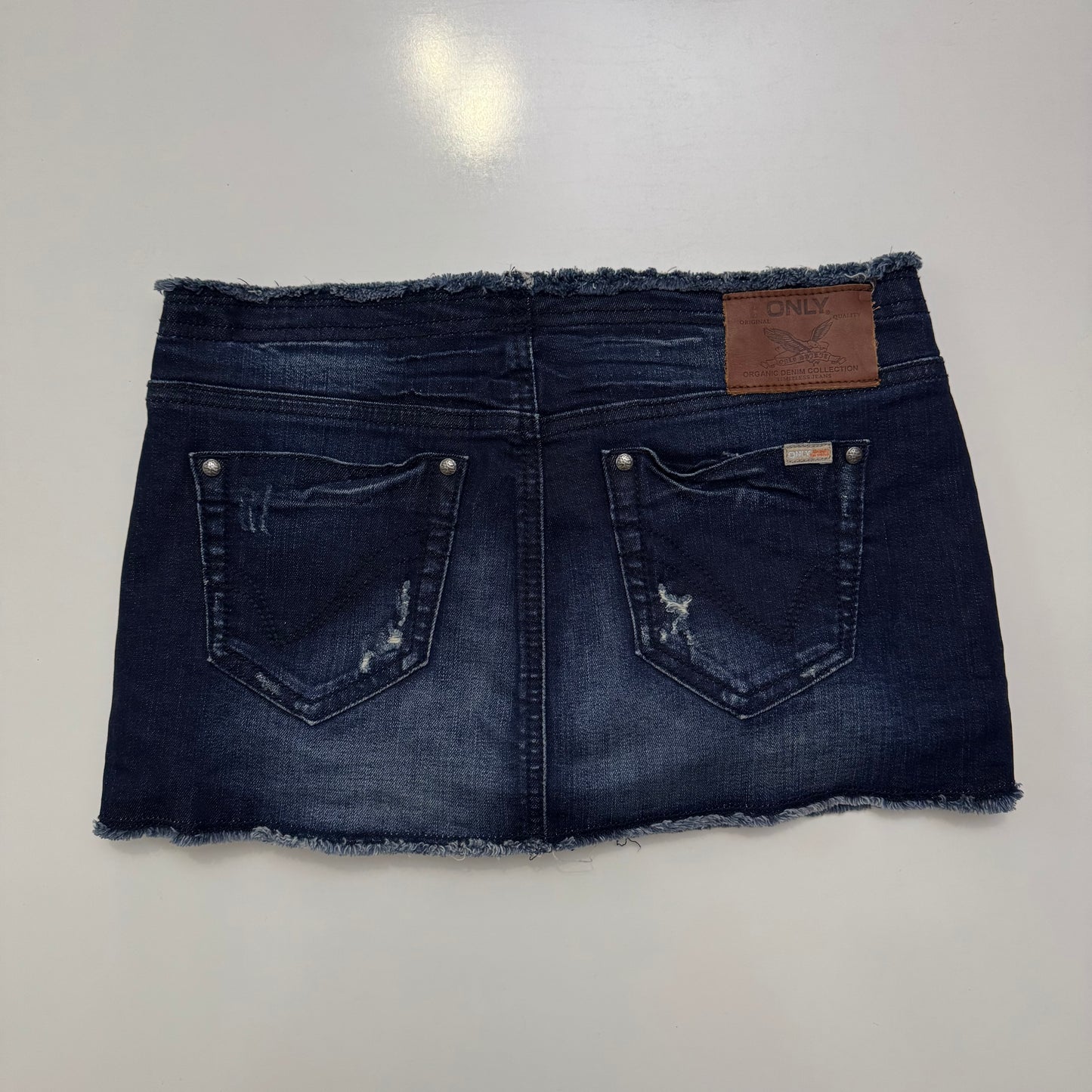 Lace Up Denim Mini
