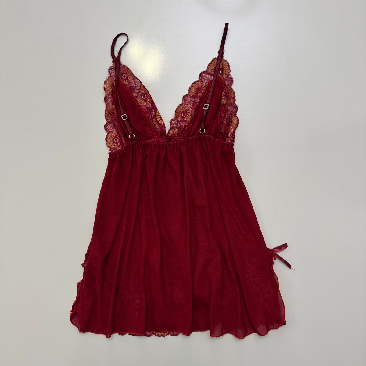 Red Lace Babydoll Cami