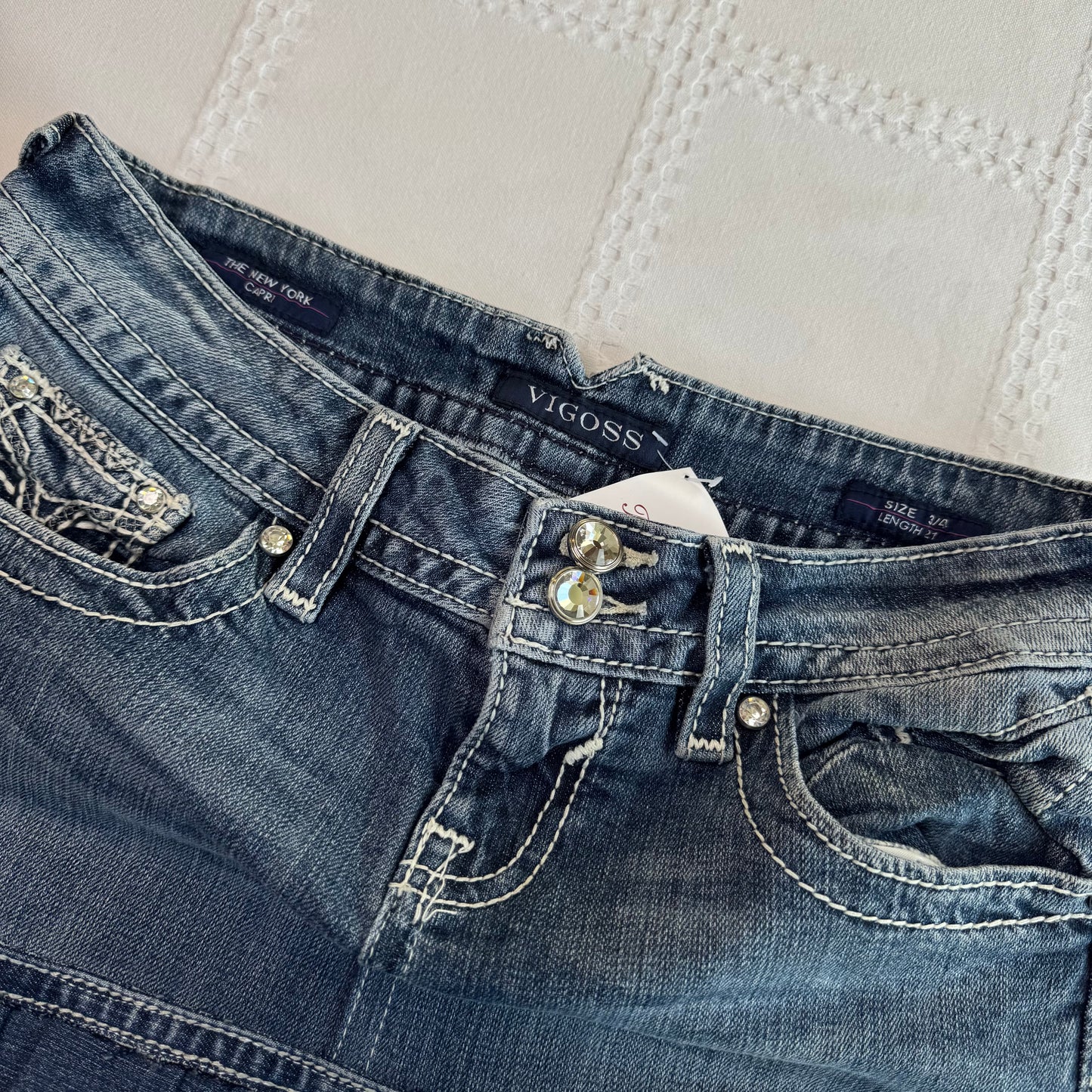 Denim Pleat Mini Skirt