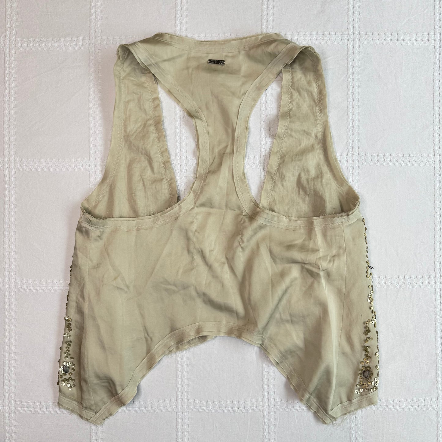 Guess Gold Sequin Vest