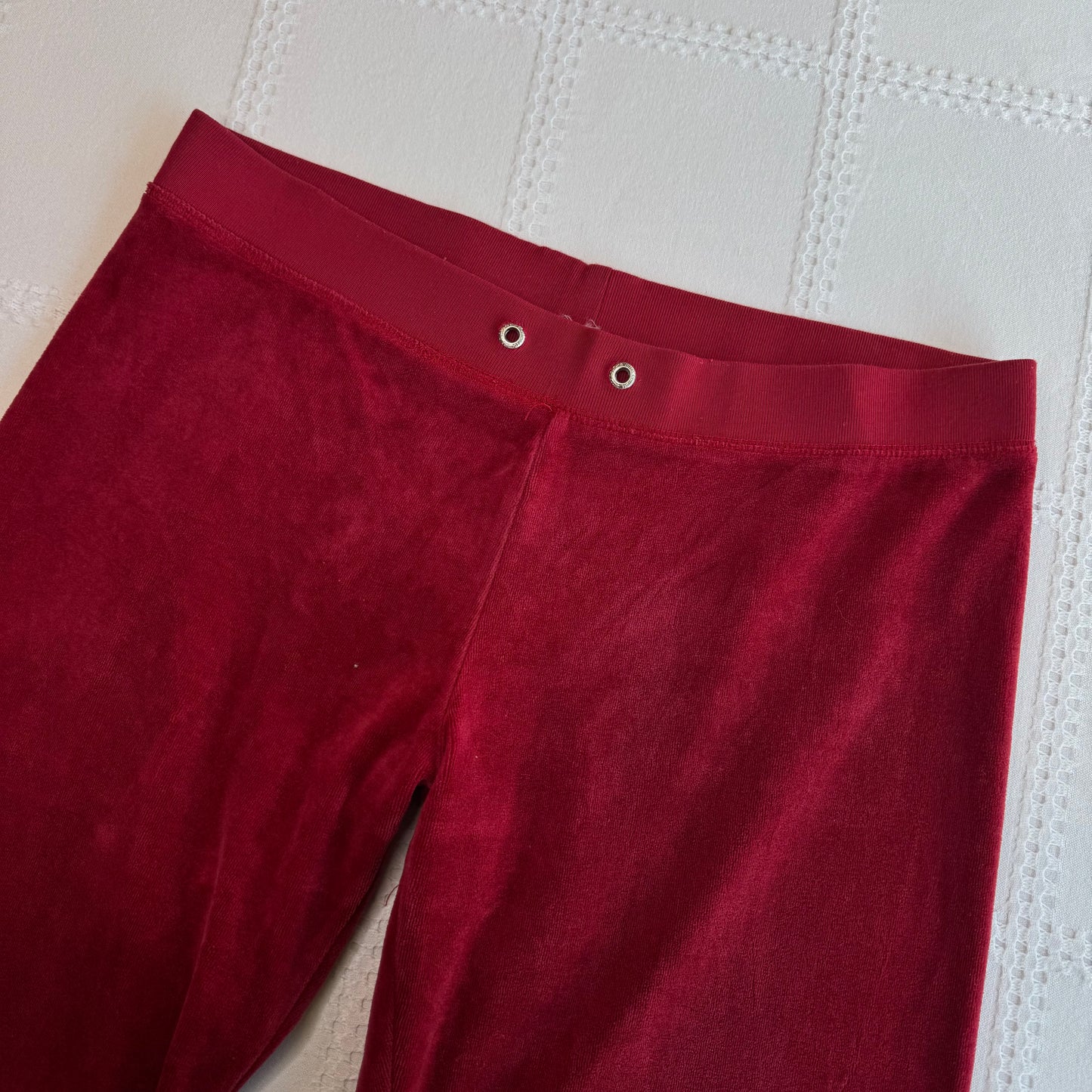 Juicy Red Velour Tracksuit