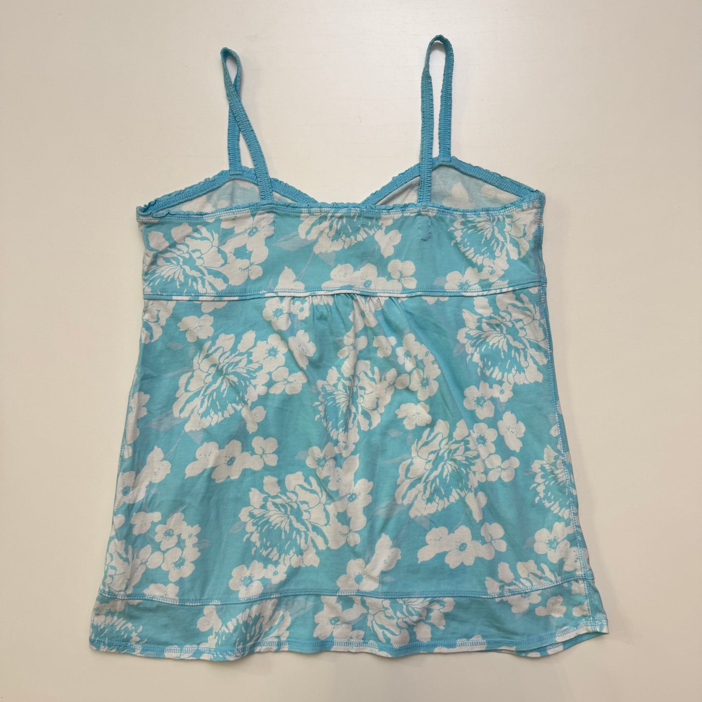 Blue + White Babydoll Top