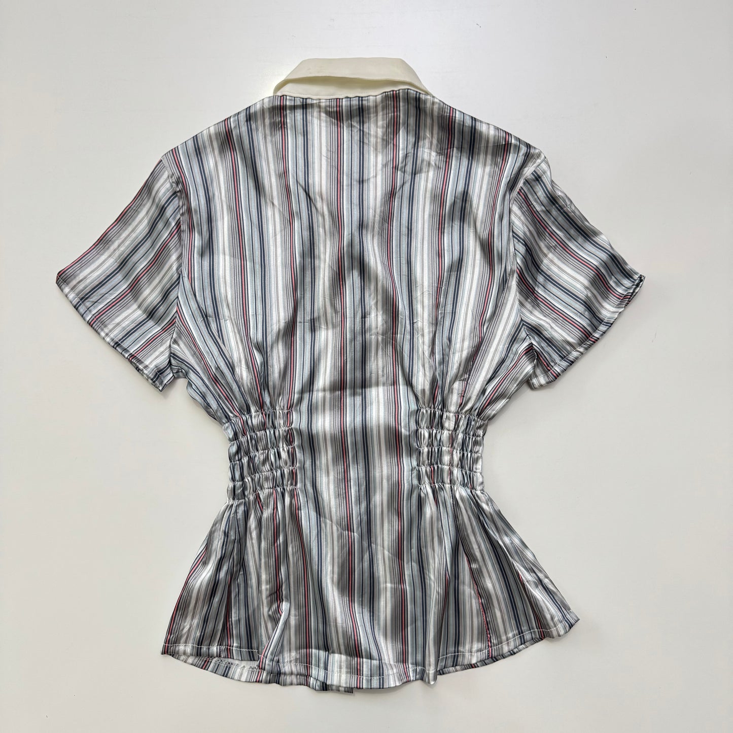Striped Cinched Blouse
