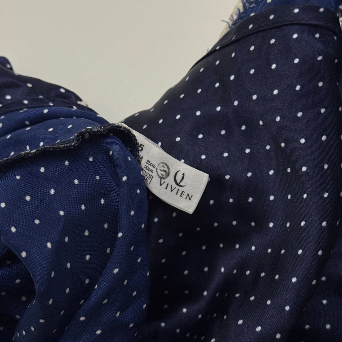 Navy Polka Dot Cami