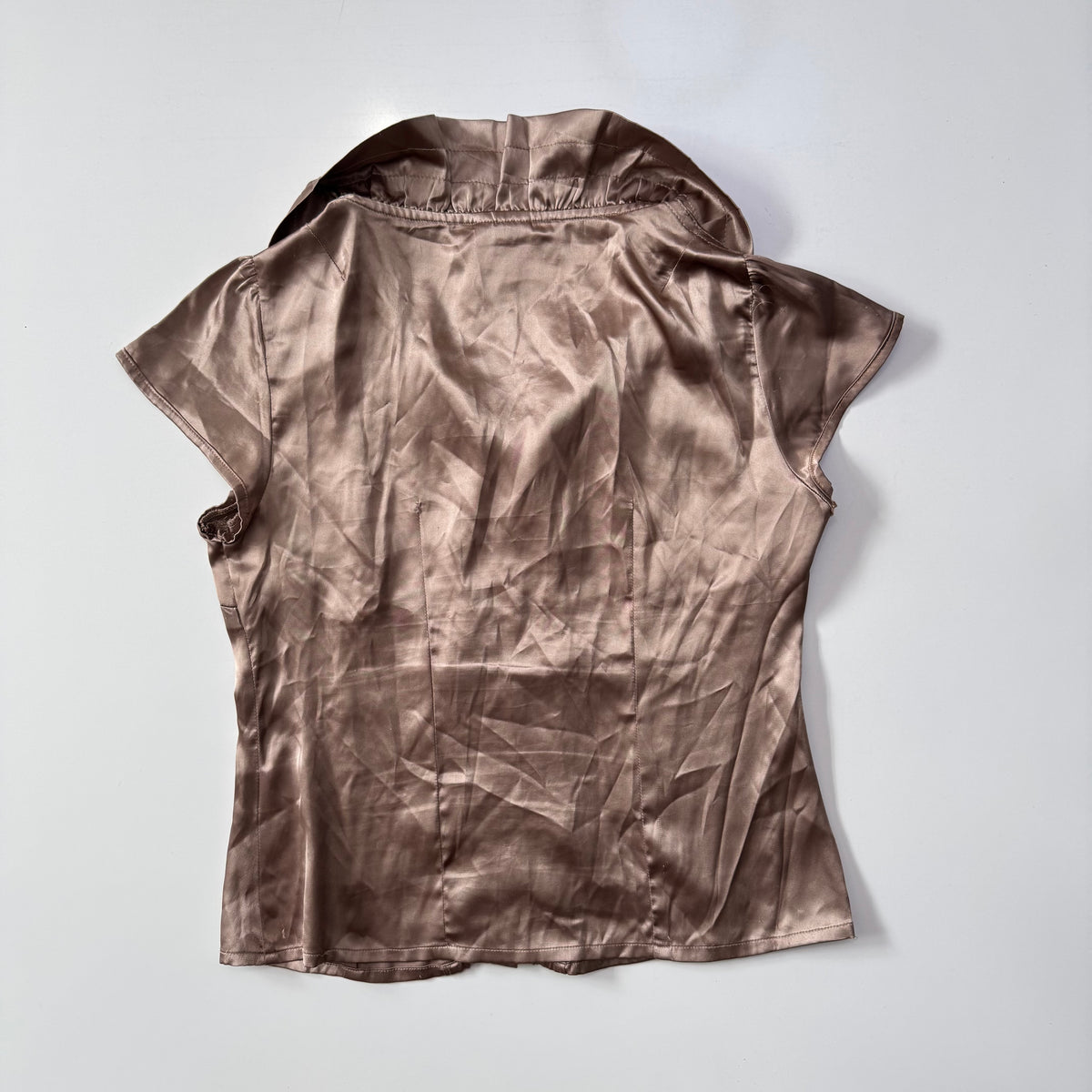 Satin Button Up Blouse