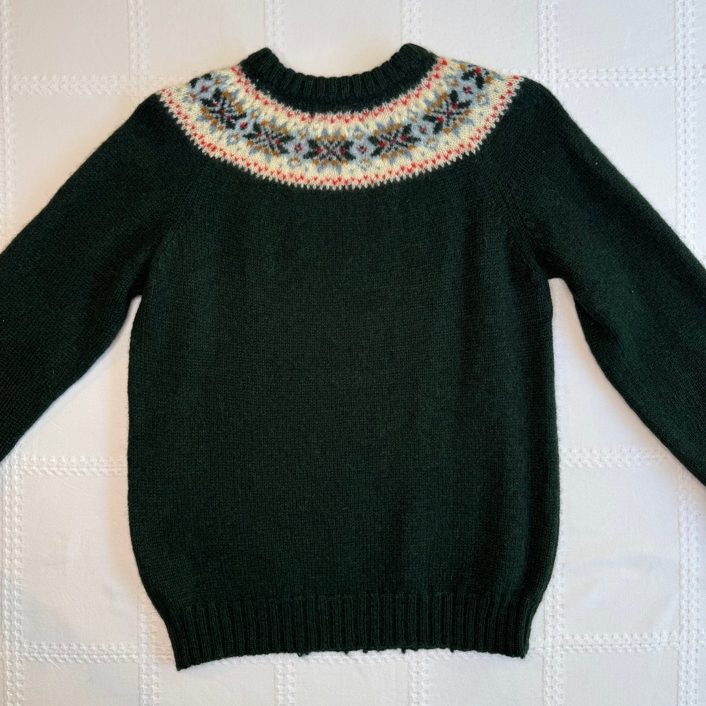 Dark Green Arctic Knit Sweater