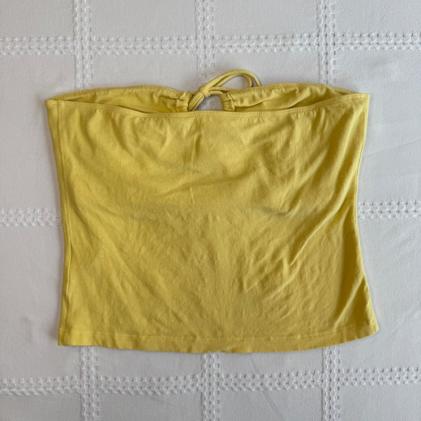 Yellow Bandeau Top