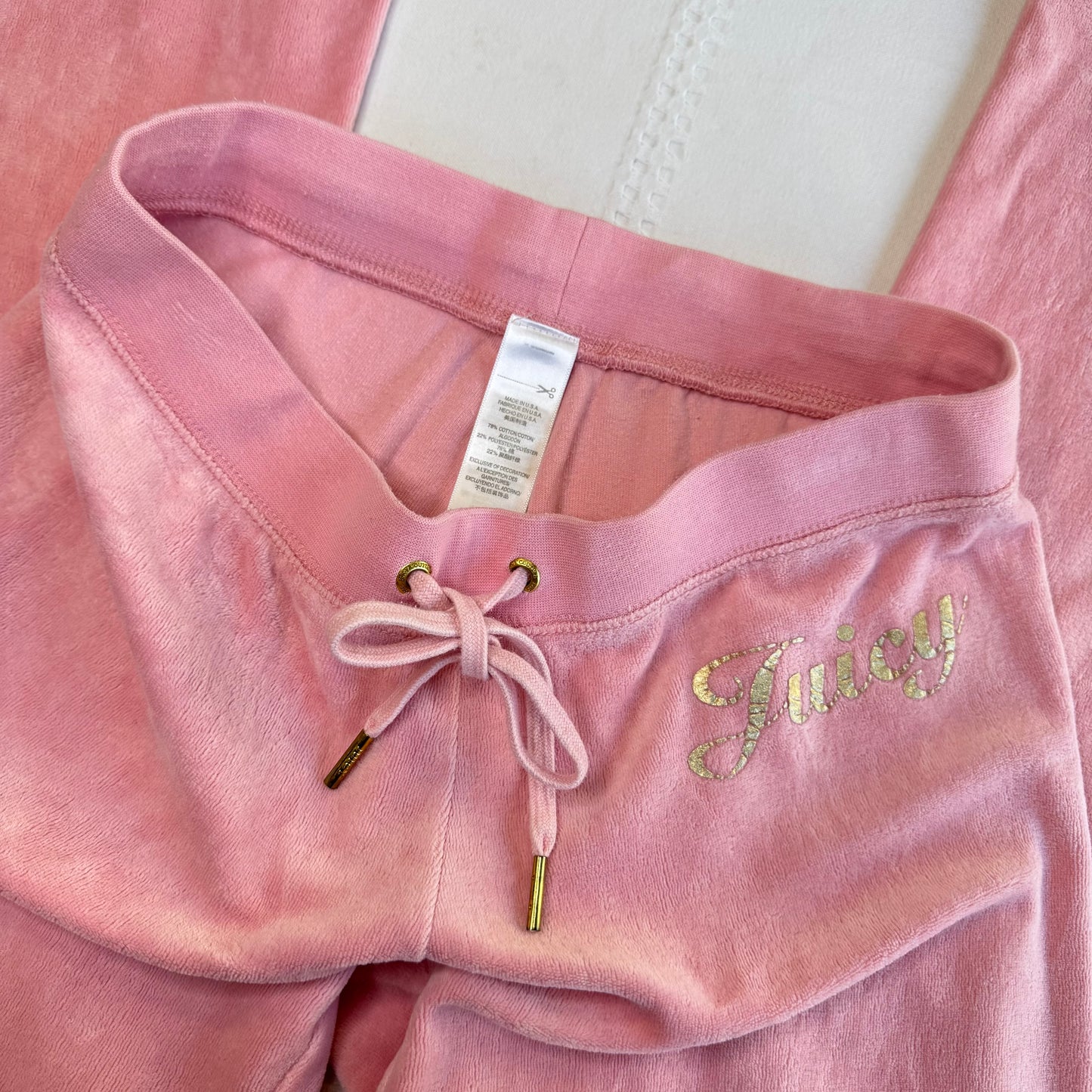 Juicy Couture Light Pink Velour Tracksuit
