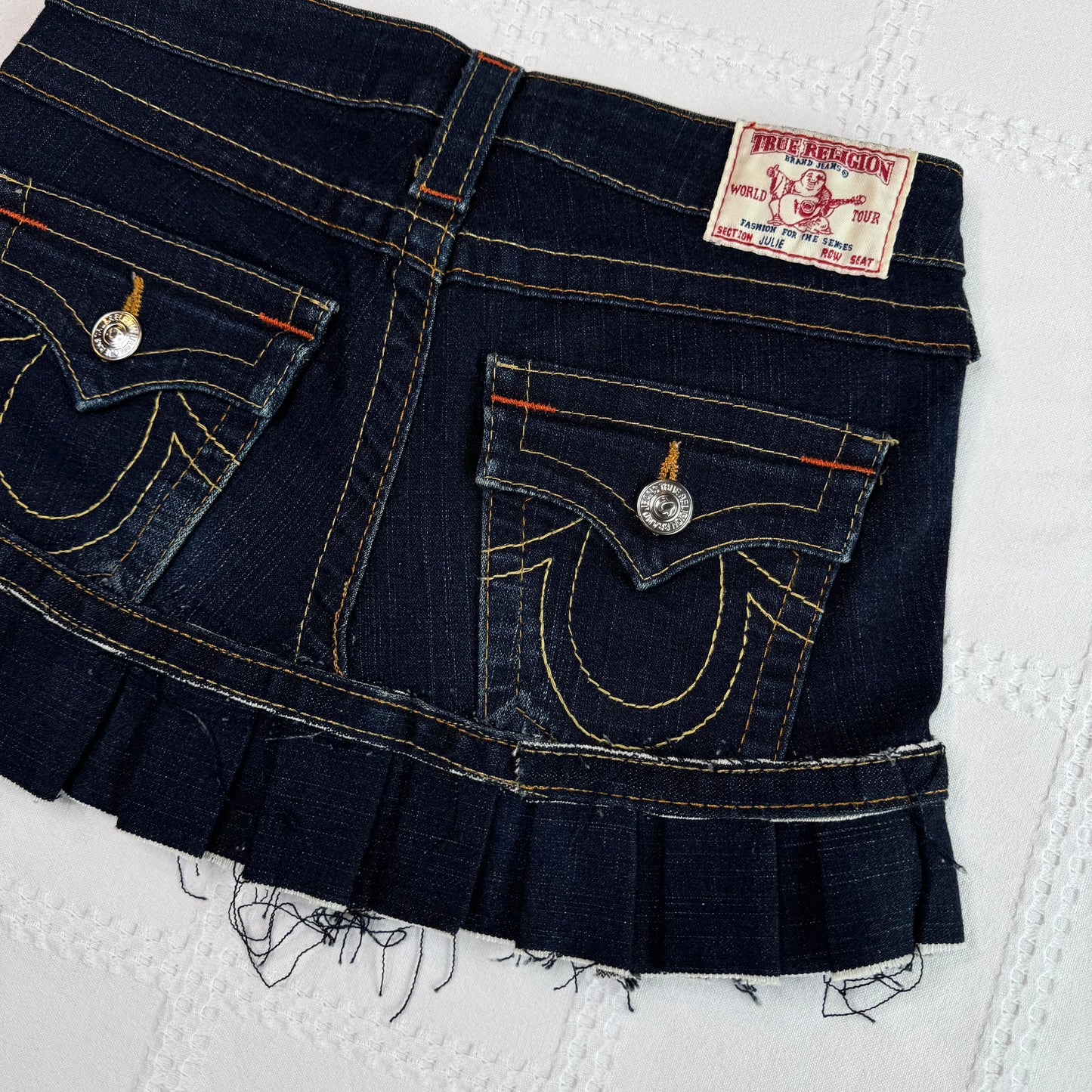 True Religion Denim Pleat Mini