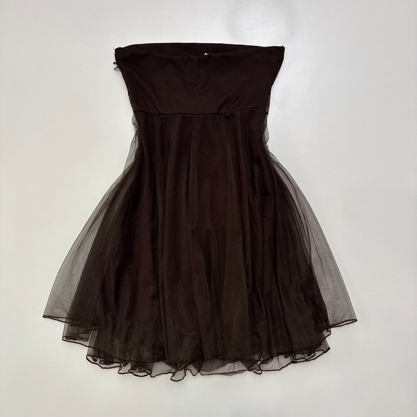 Brown Babydoll Mini Dress