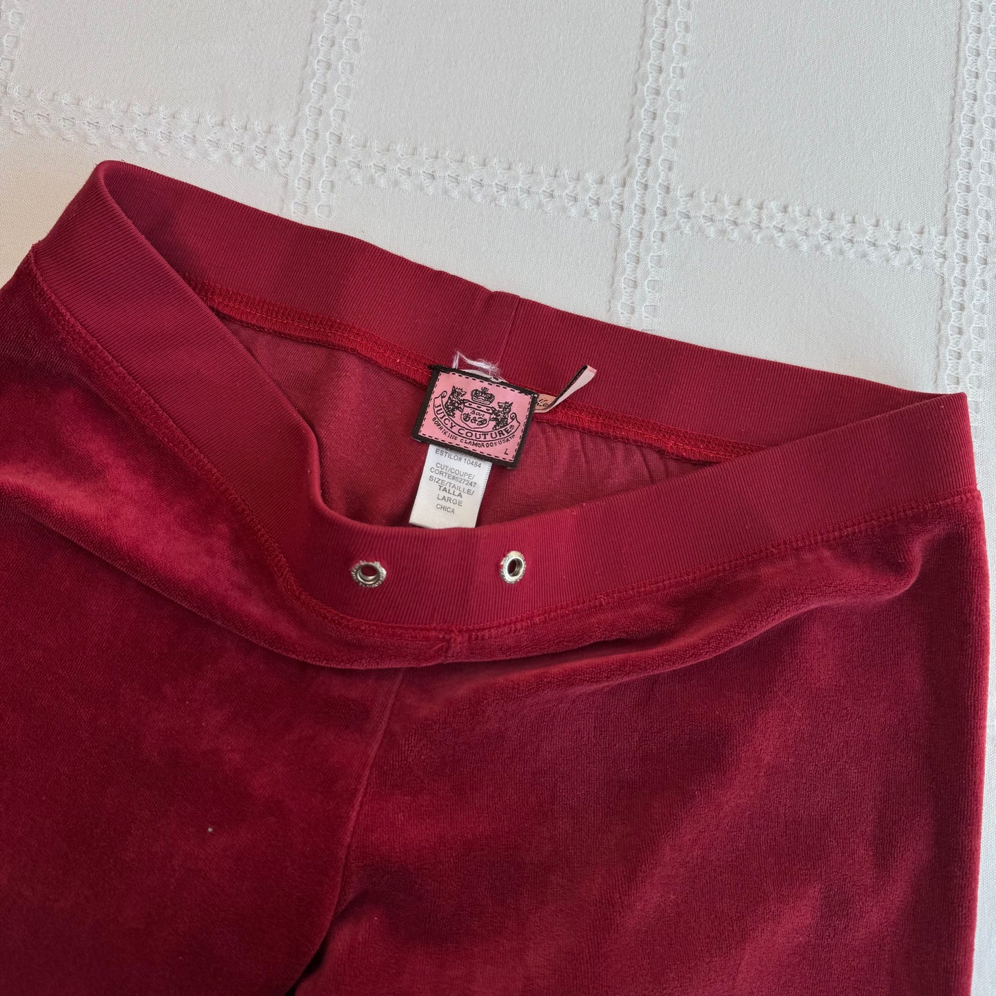 Juicy Red Velour Tracksuit