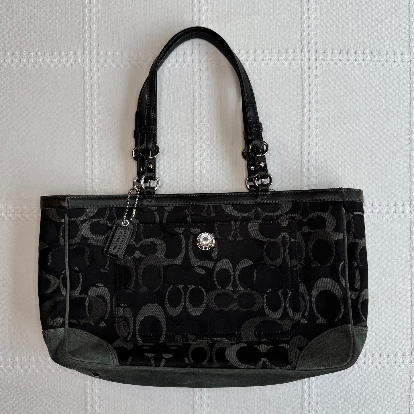 Coach Black Monogram Bag