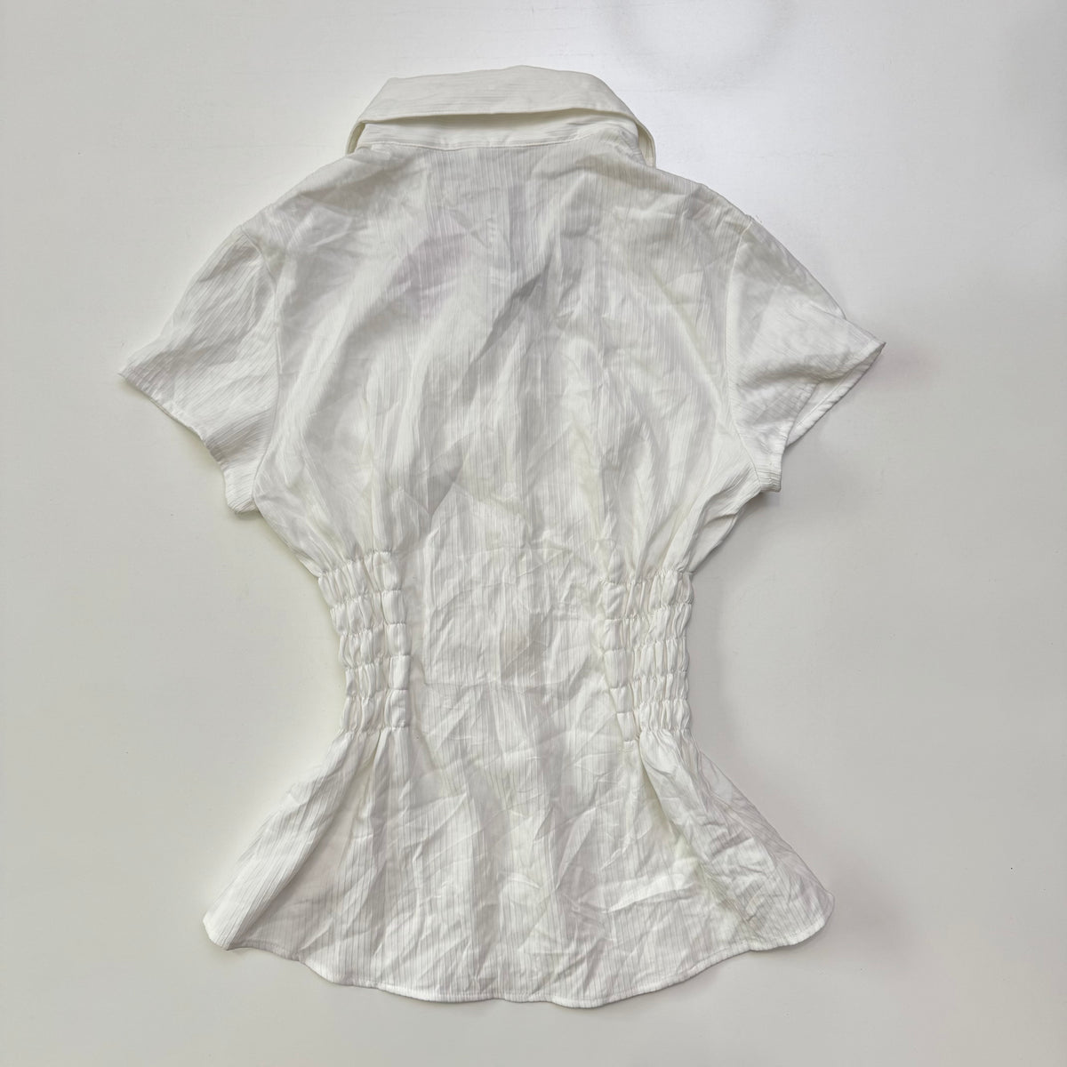 White Cinched Shirt