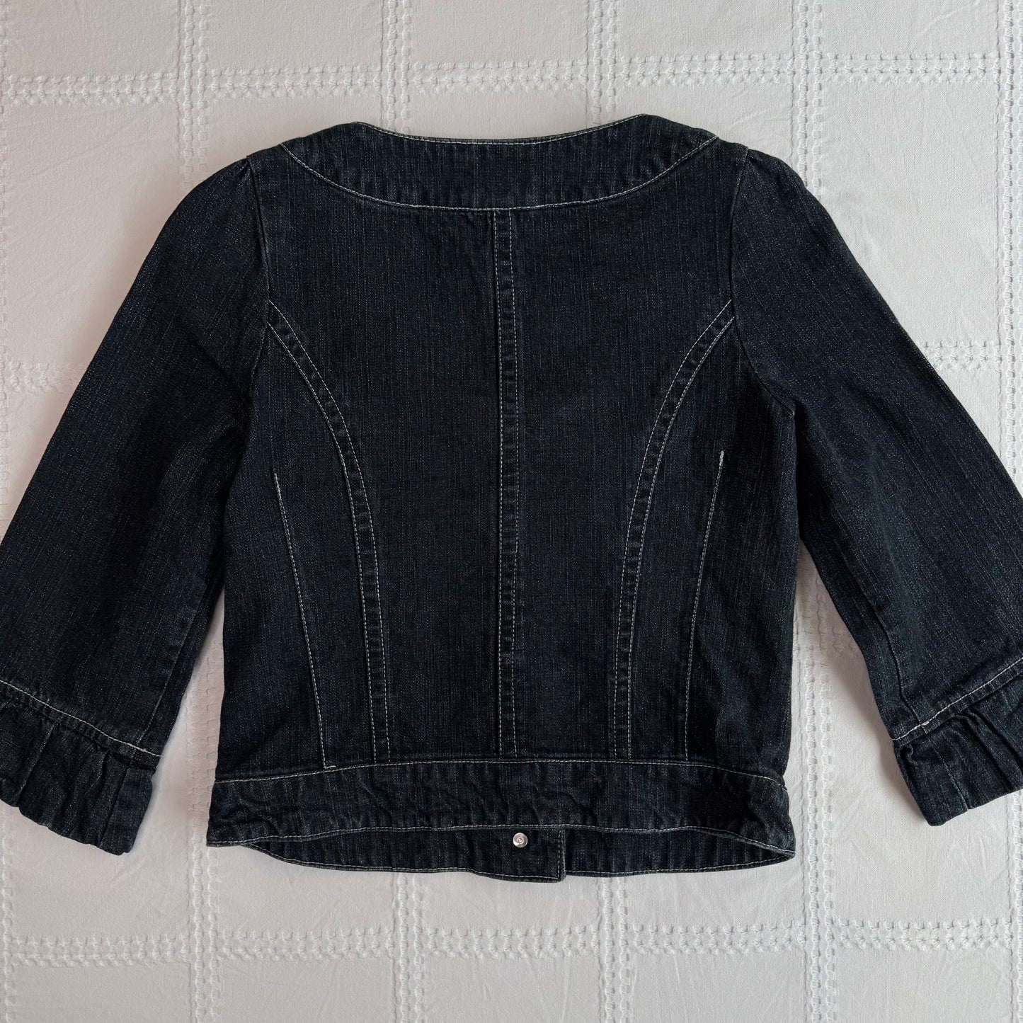 Denim Scoop Neck Top