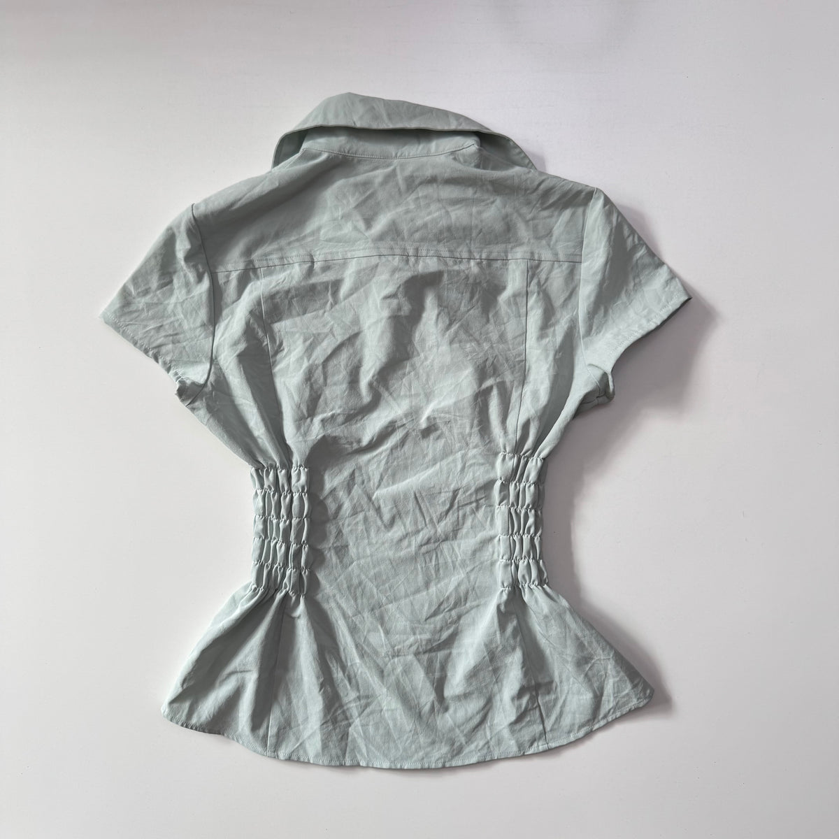 Cinched Button Up Blouse
