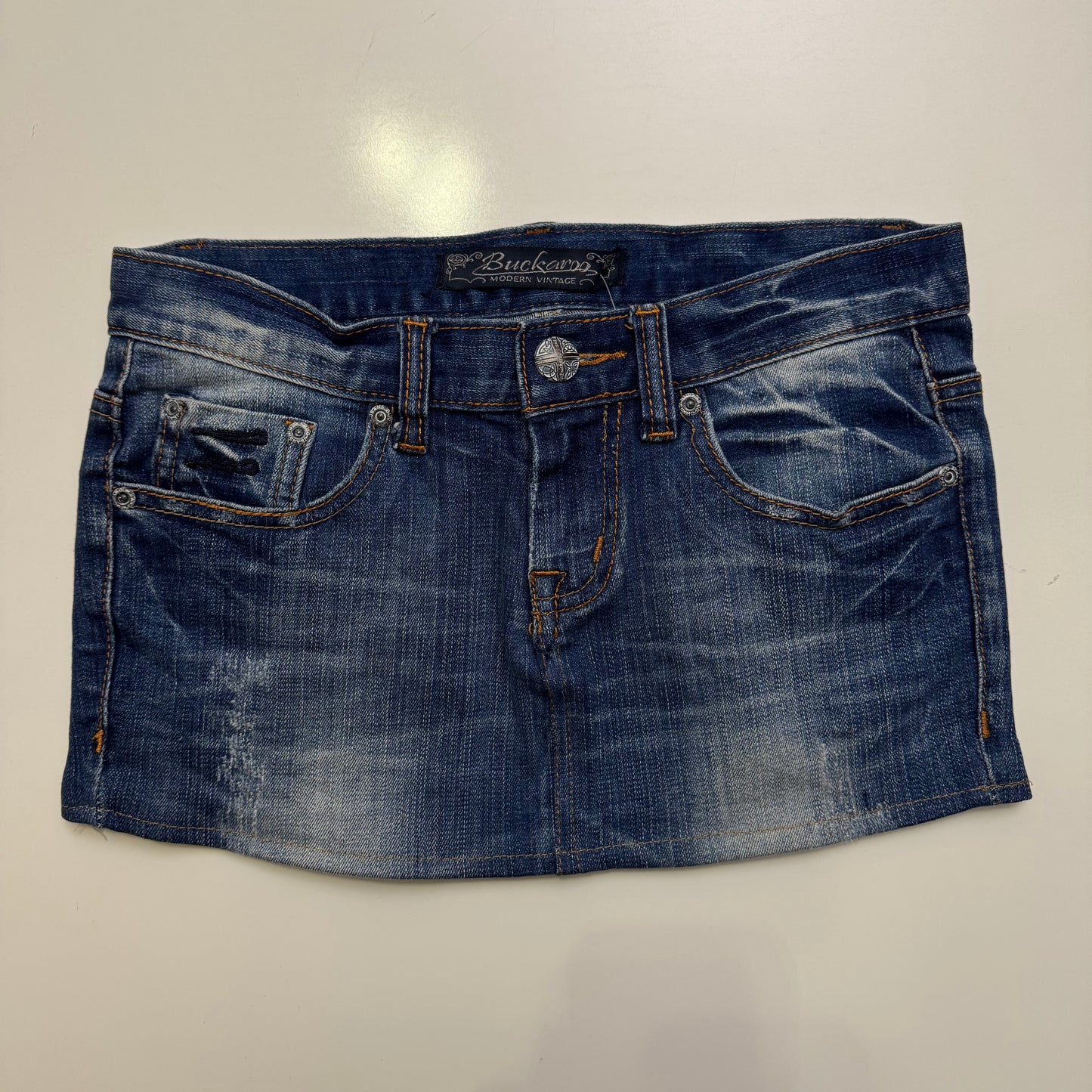 Low Rise Denim Mini