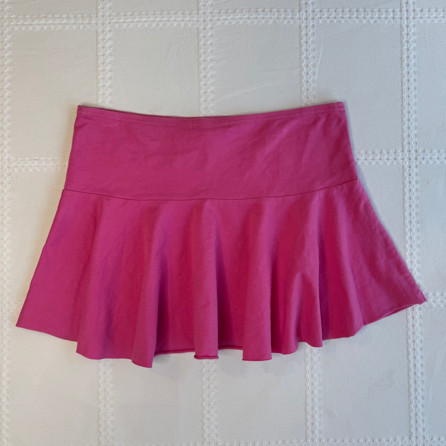 Pink Low Rise Mini Skirt