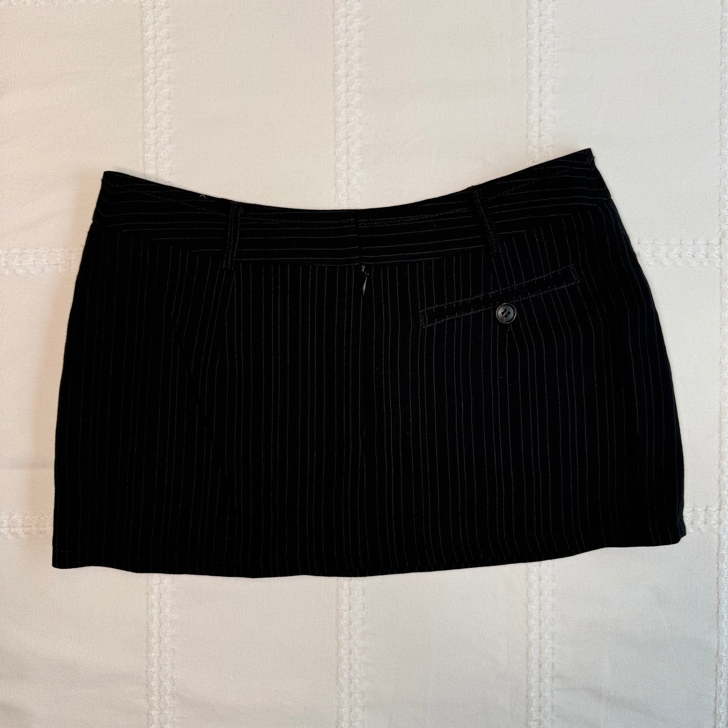 Pinstripe Micro Mini