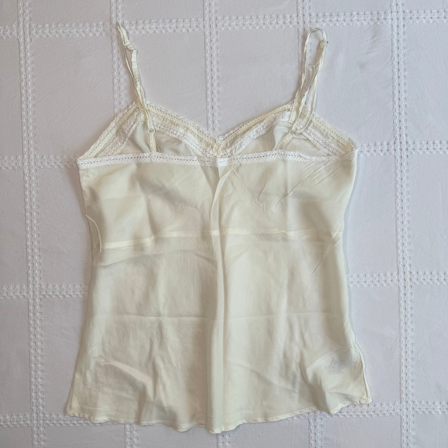 Cream Silk Babydoll Cami
