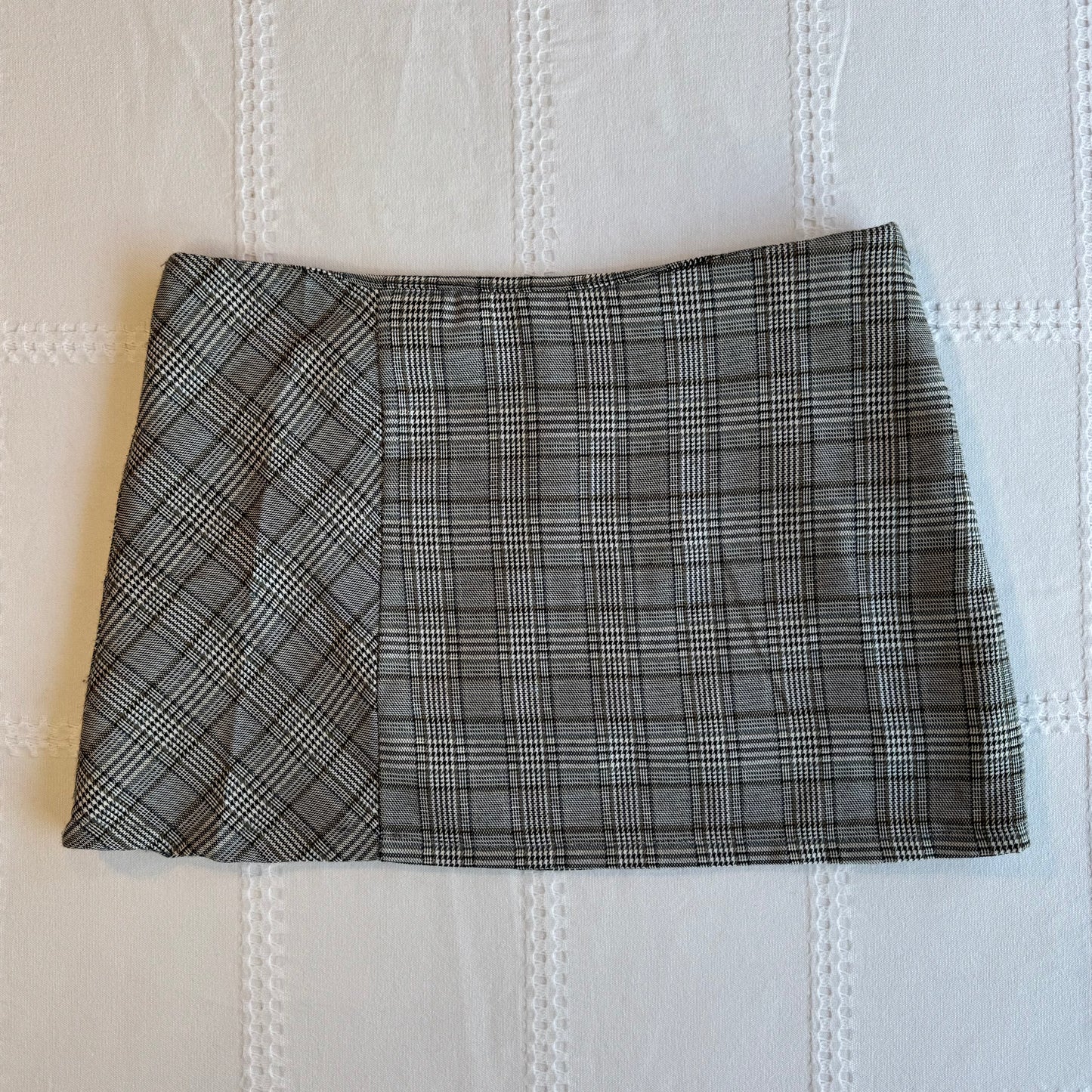 Plaid Low Rise Micro Mini