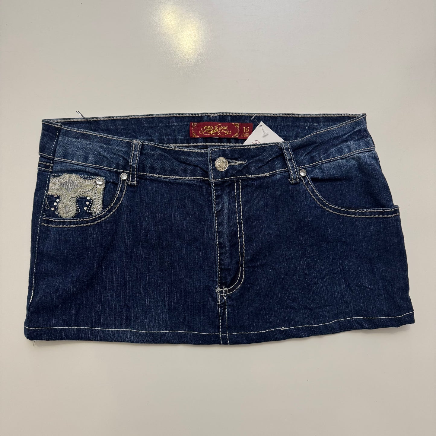 Low Rise Denim Mini