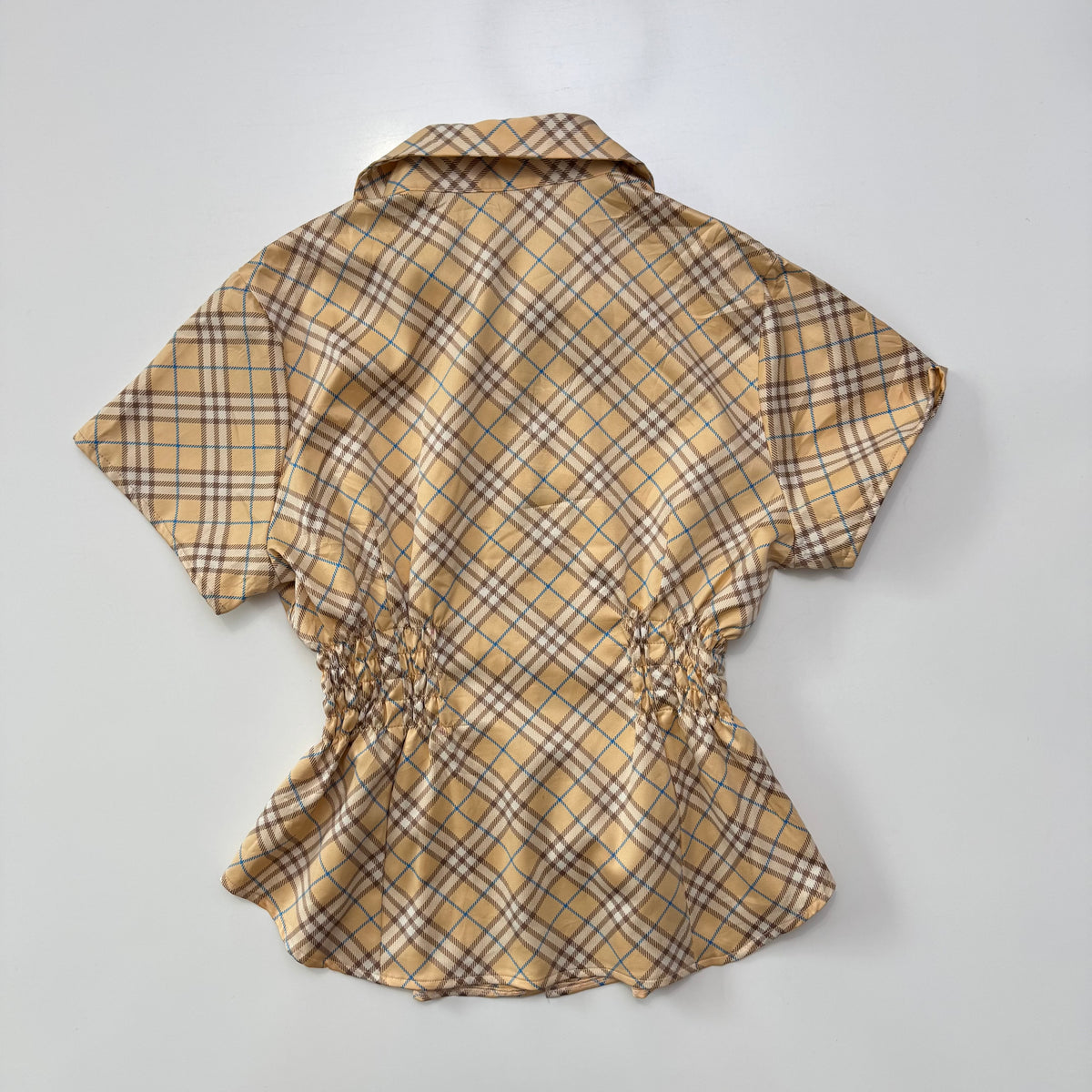 Plaid Cinched Shirt