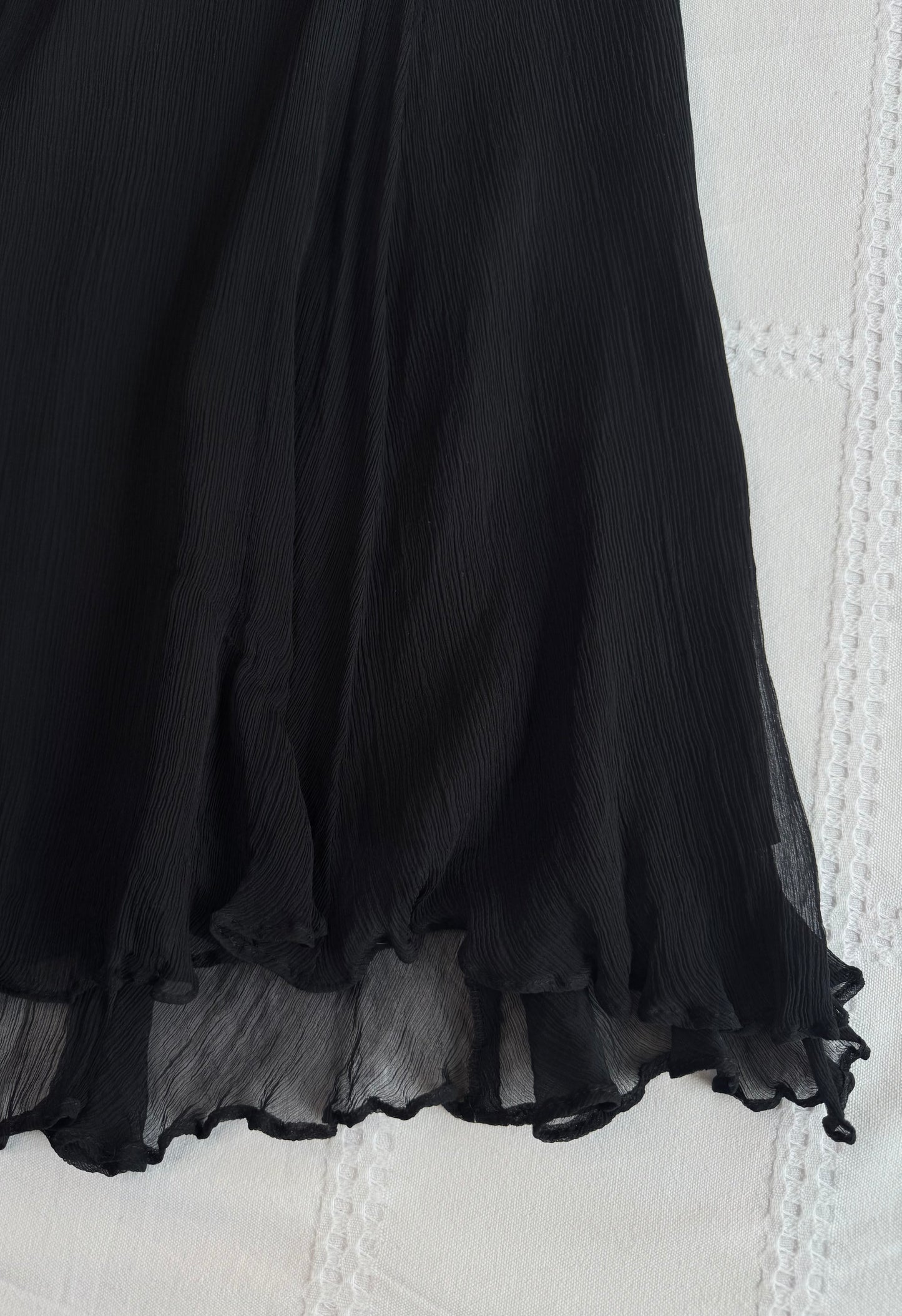 Silk Babydoll Halter Midi Dress