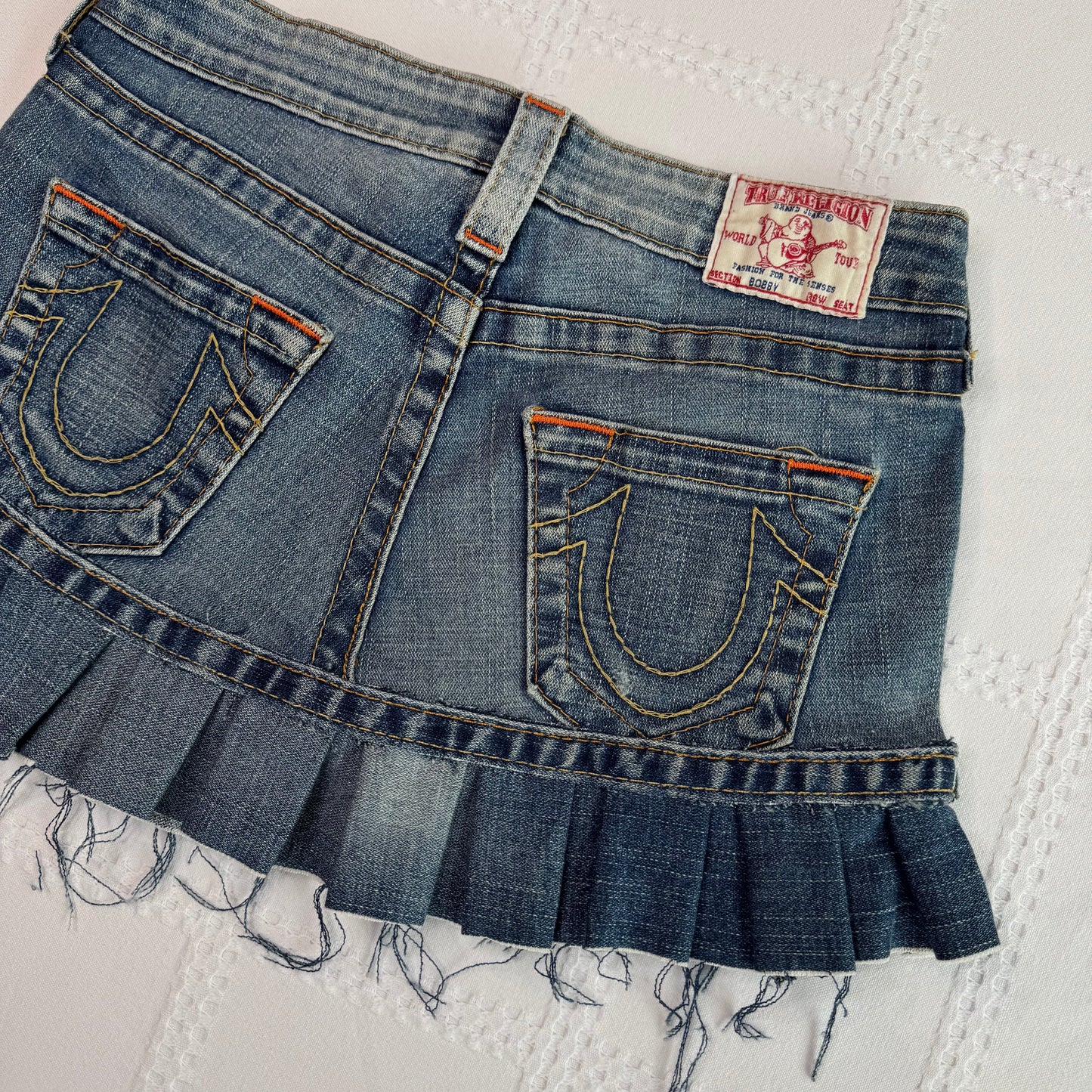True Religion Denim Pleat Mini