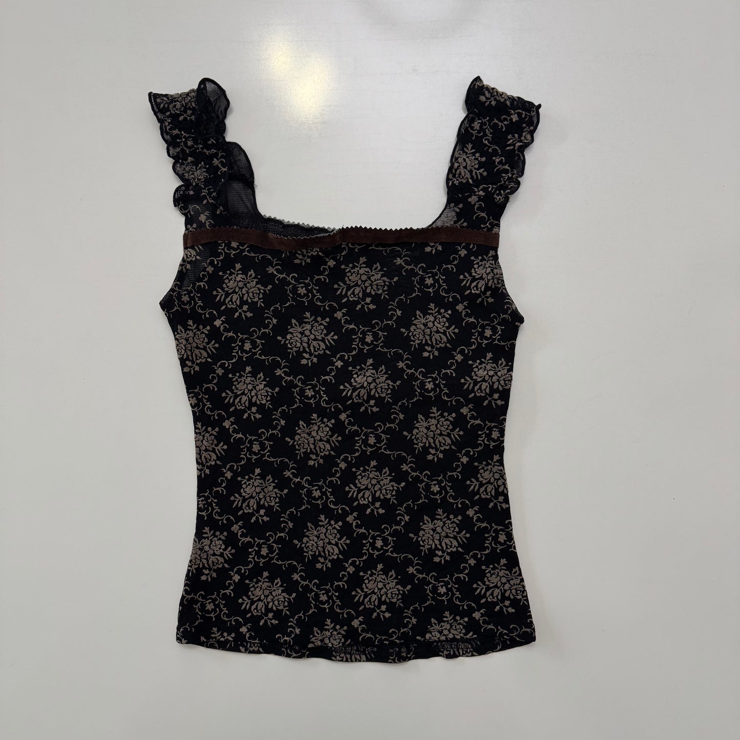 Micro Mesh Babydoll Top