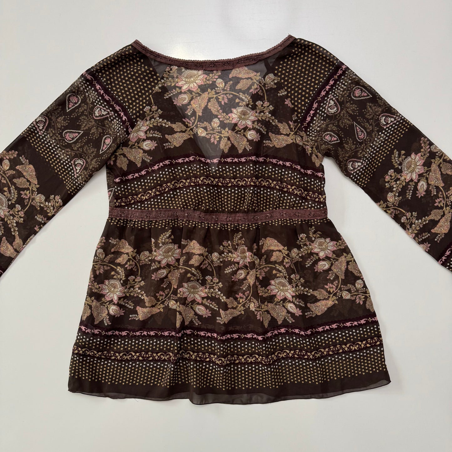 Brown Babydoll Longsleeve