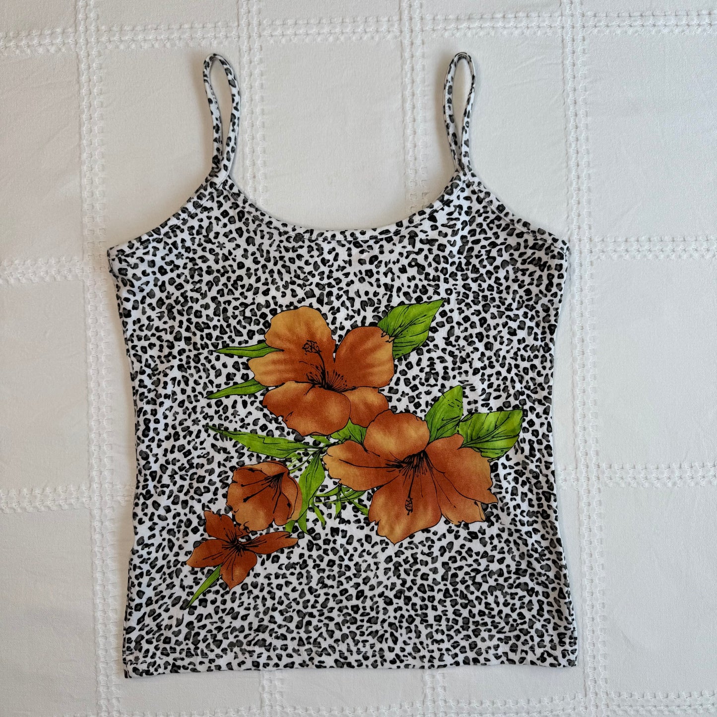 Leopard & Hibiscus Print Cami