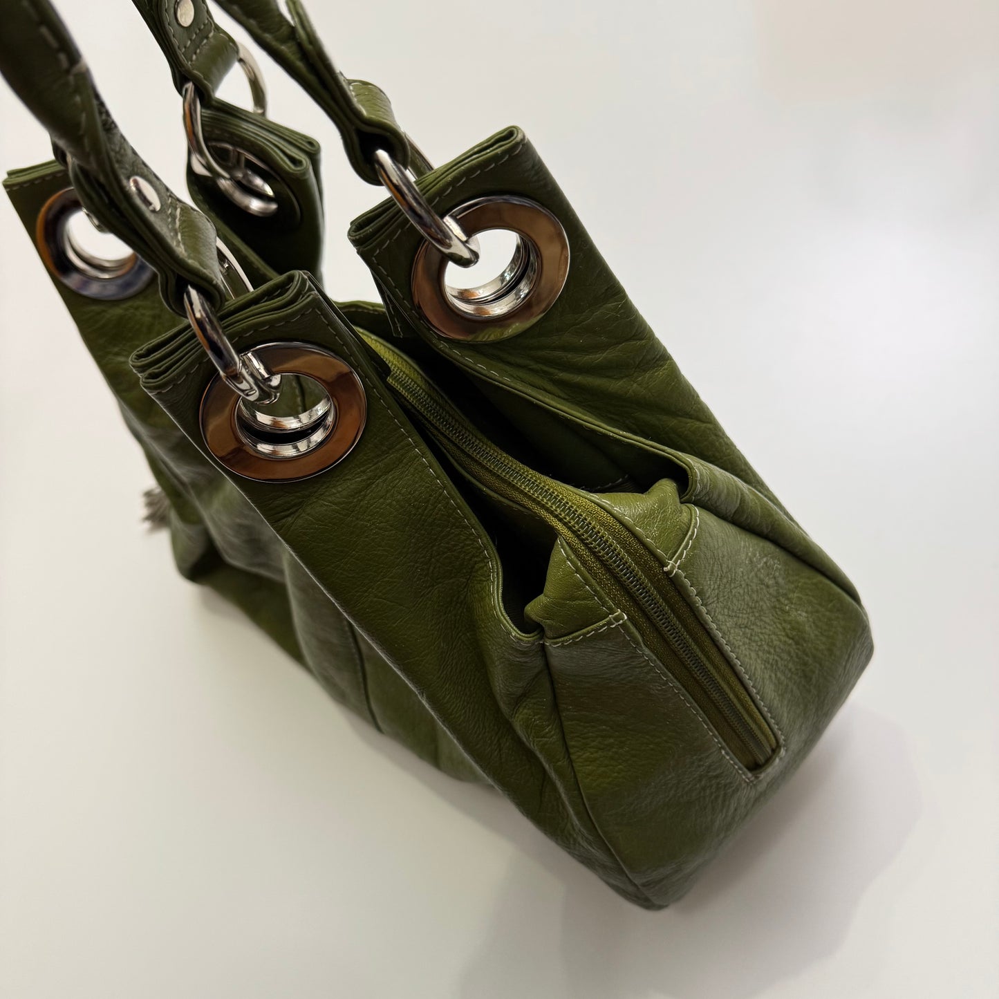 Green Leather Handbag