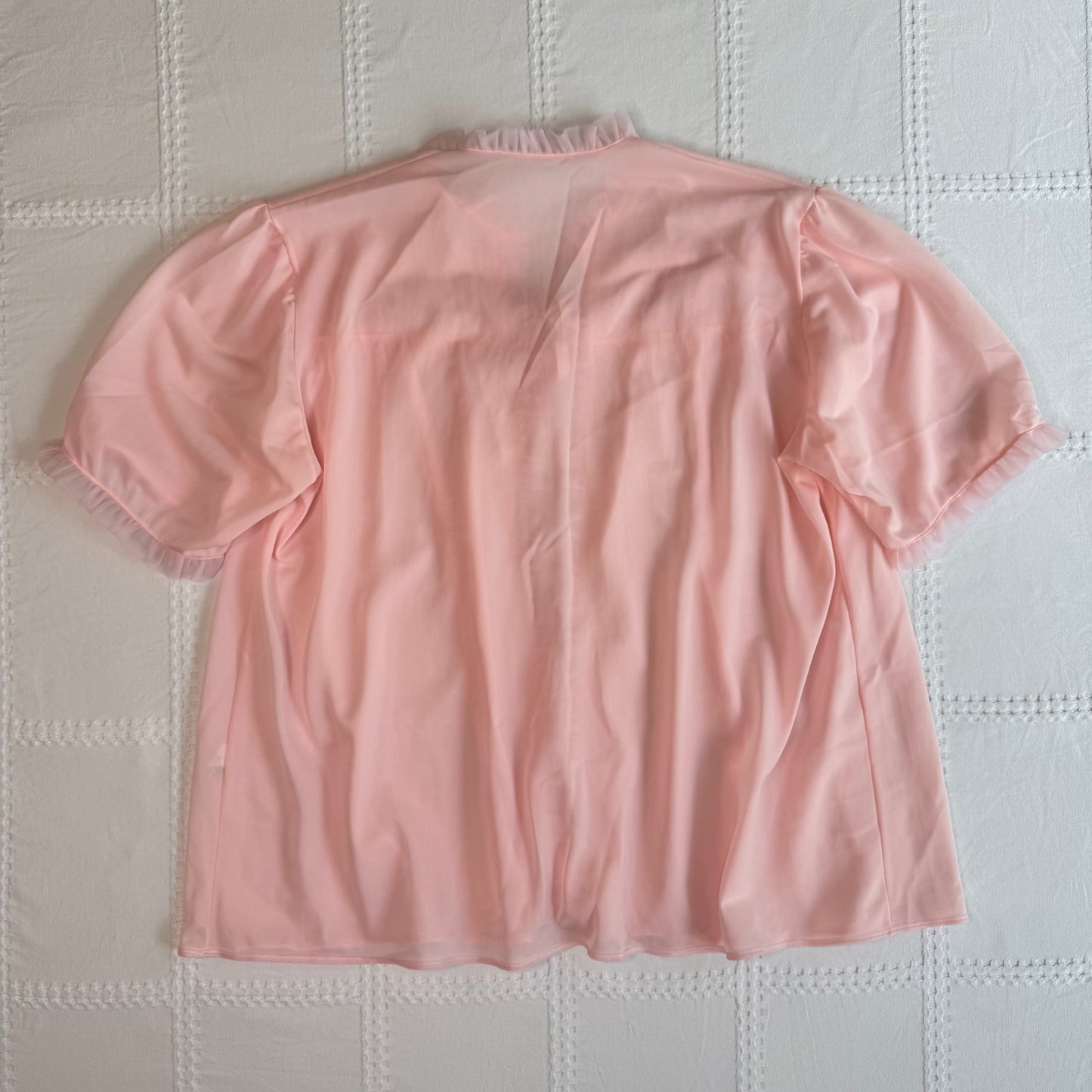 Pink Ruffle Blouse
