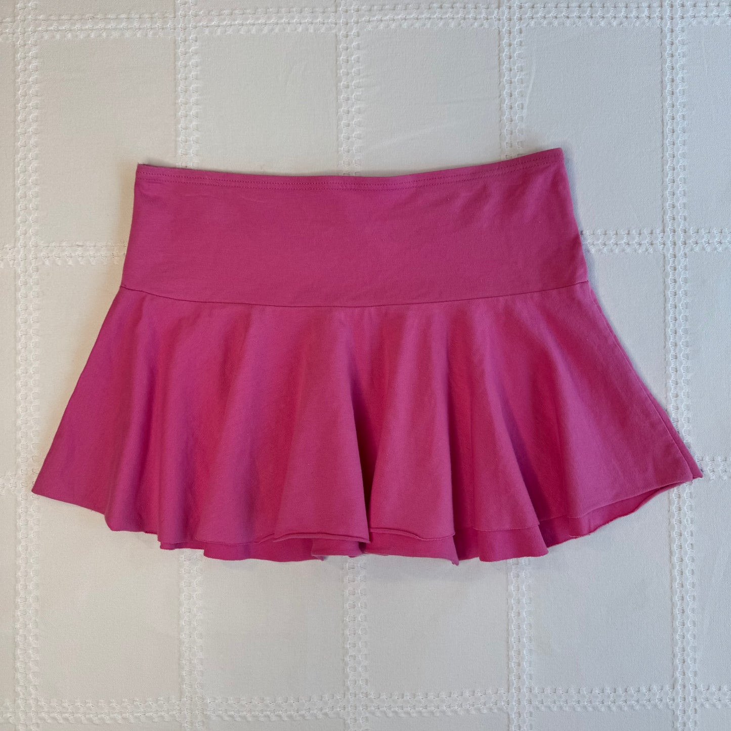 Pink Low Rise Mini Skirt