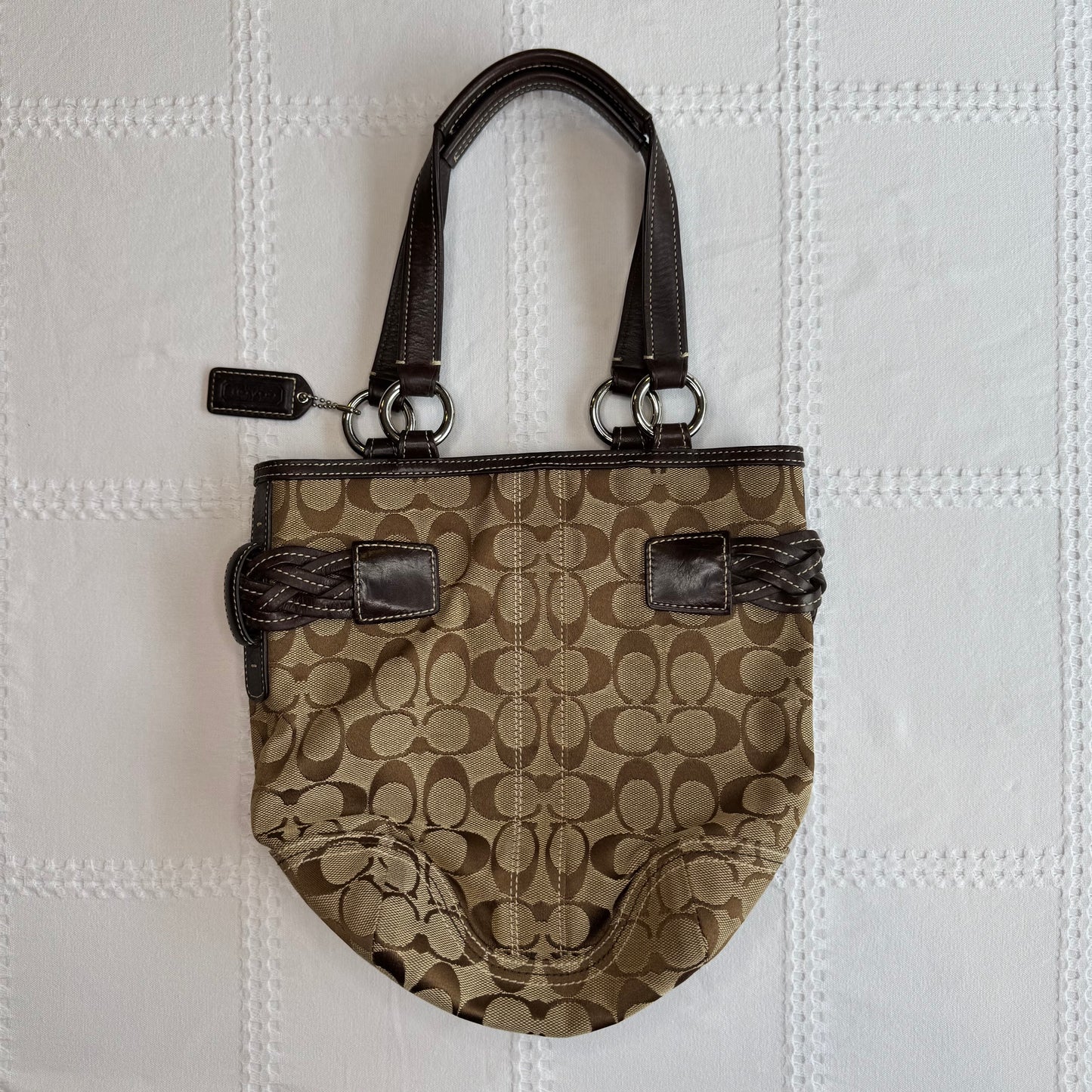 Coach Monogram Buckle Bag