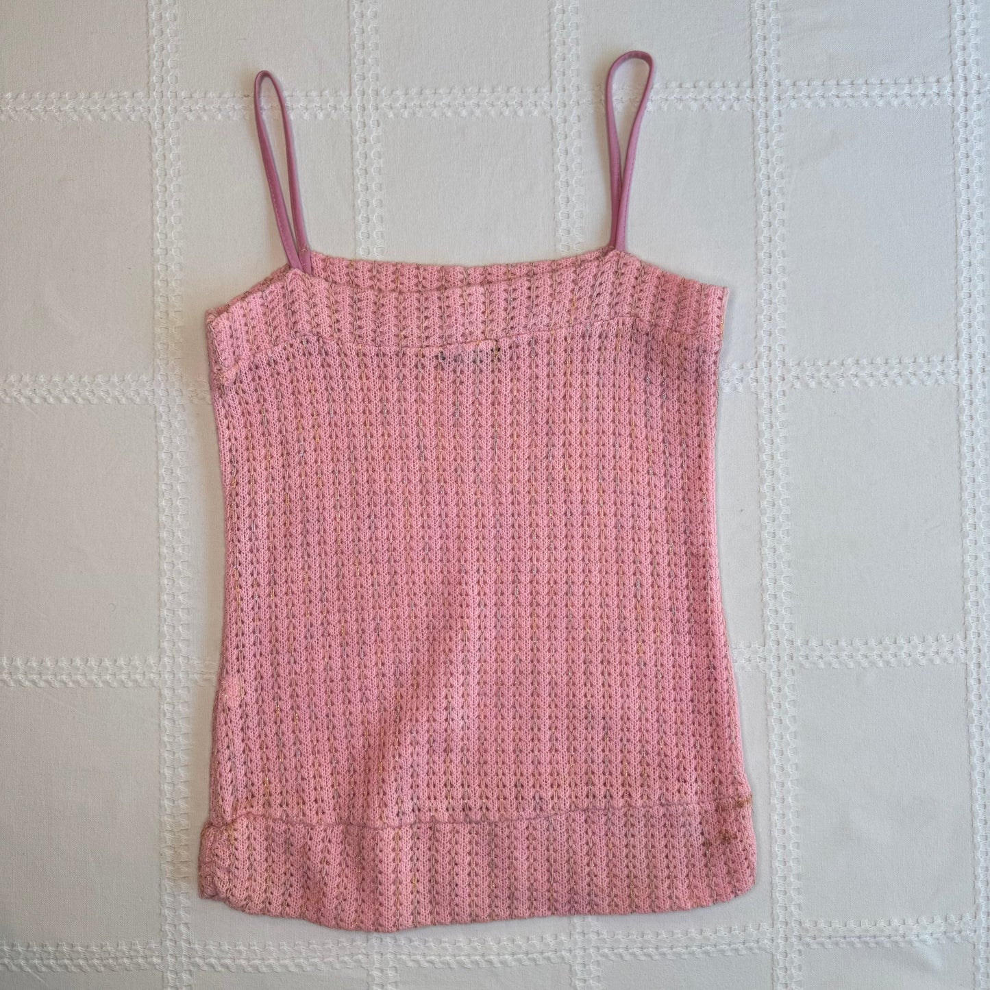 Pink Knit Cami Top