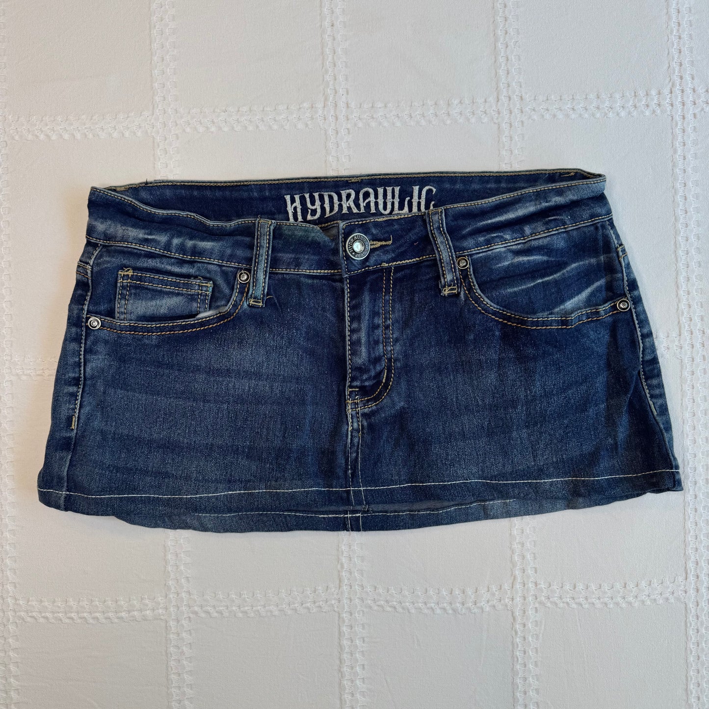Denim Micro Mini Skirt