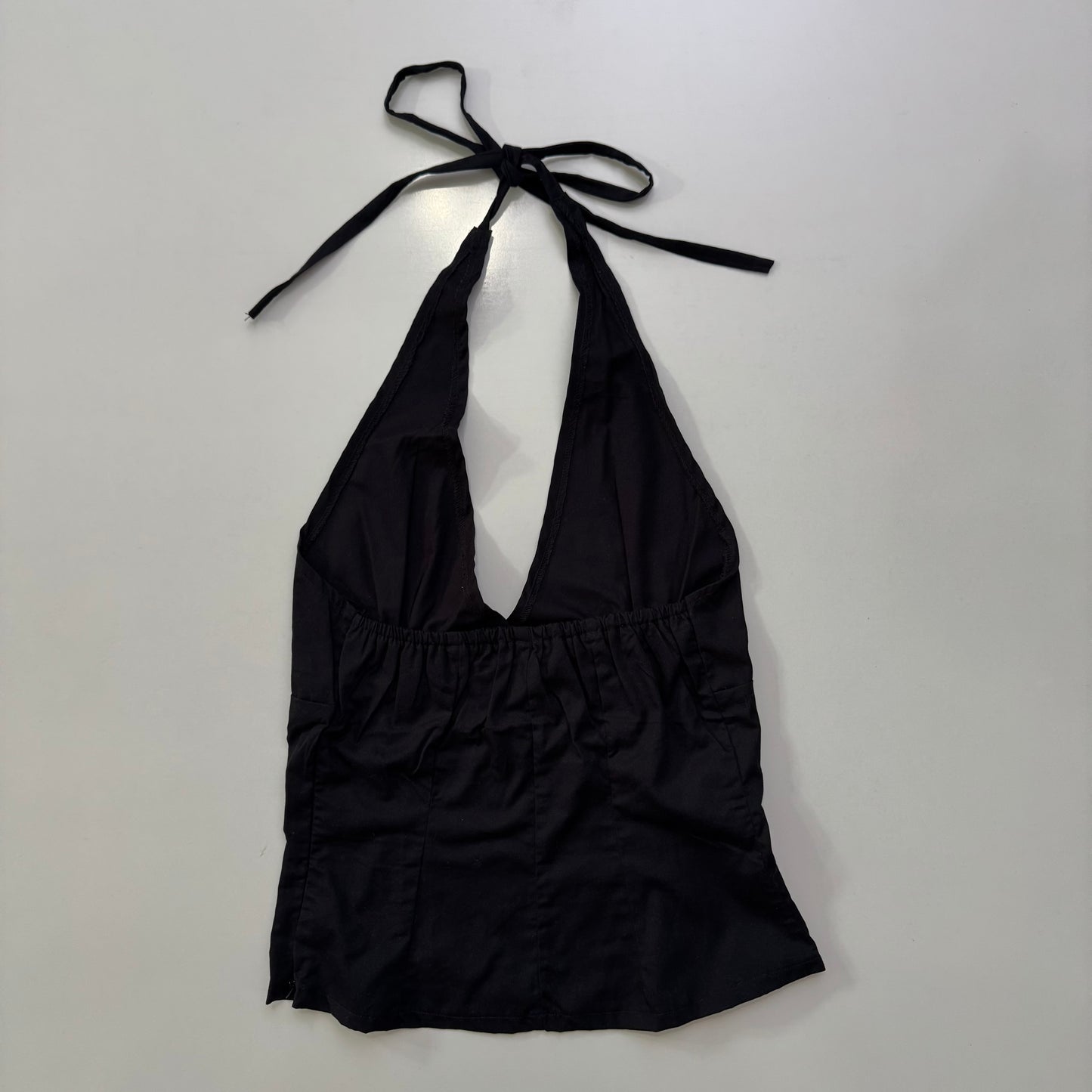 Black Babydoll Halter Top