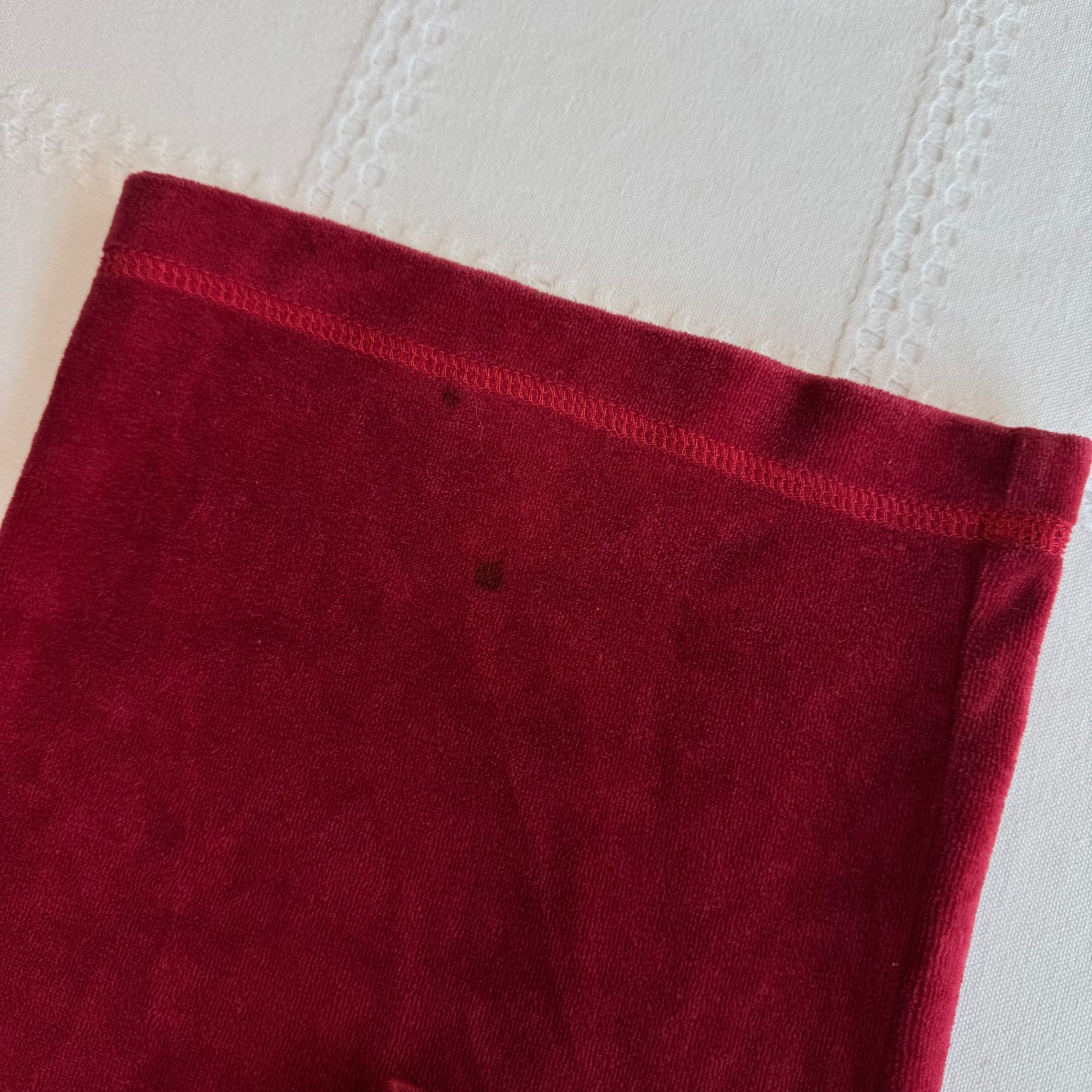 Juicy Red Velour Tracksuit