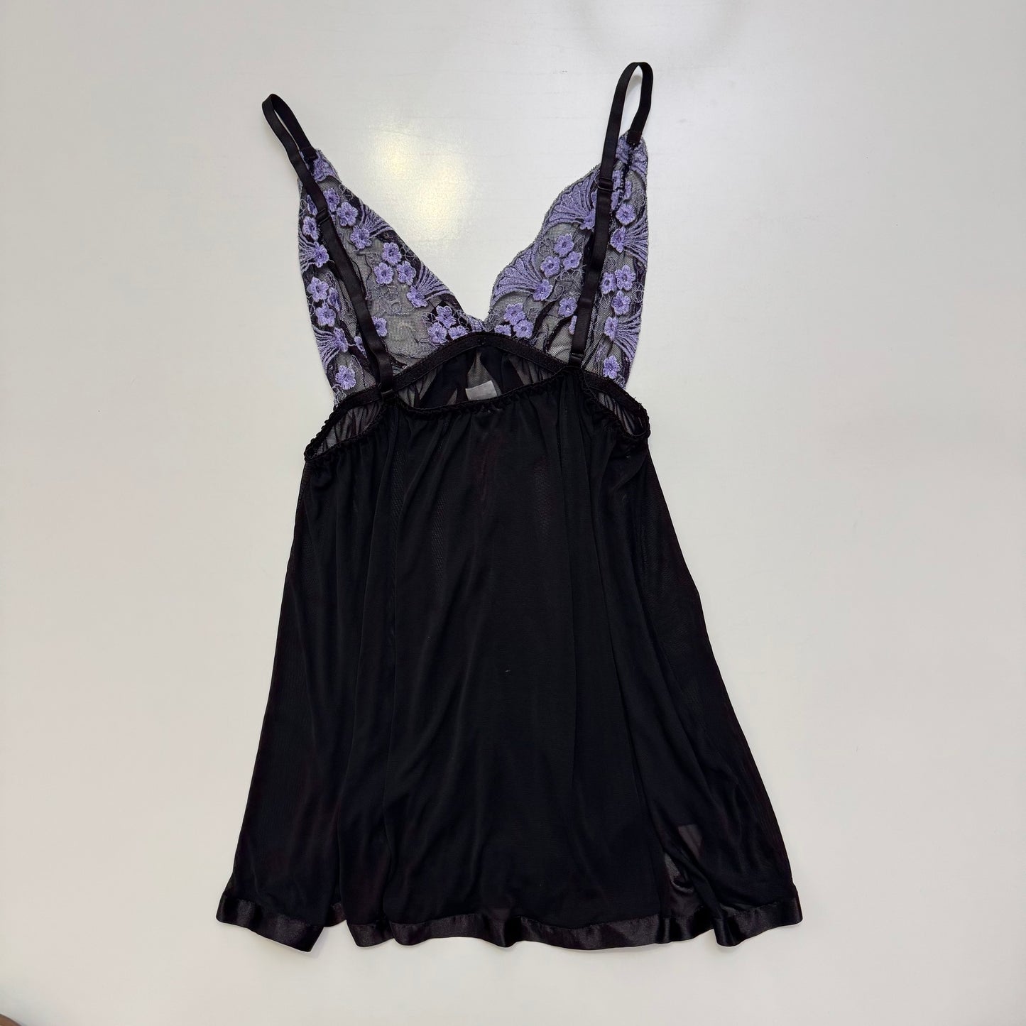 Embroidered Bust Babydoll Cami